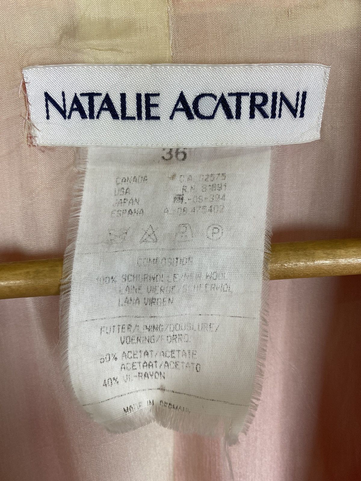 Designer NATALIE ACATRINI MADE IN GERMAN JACKET Size US S / EU 44-46 / 1 - 8 Thumbnail