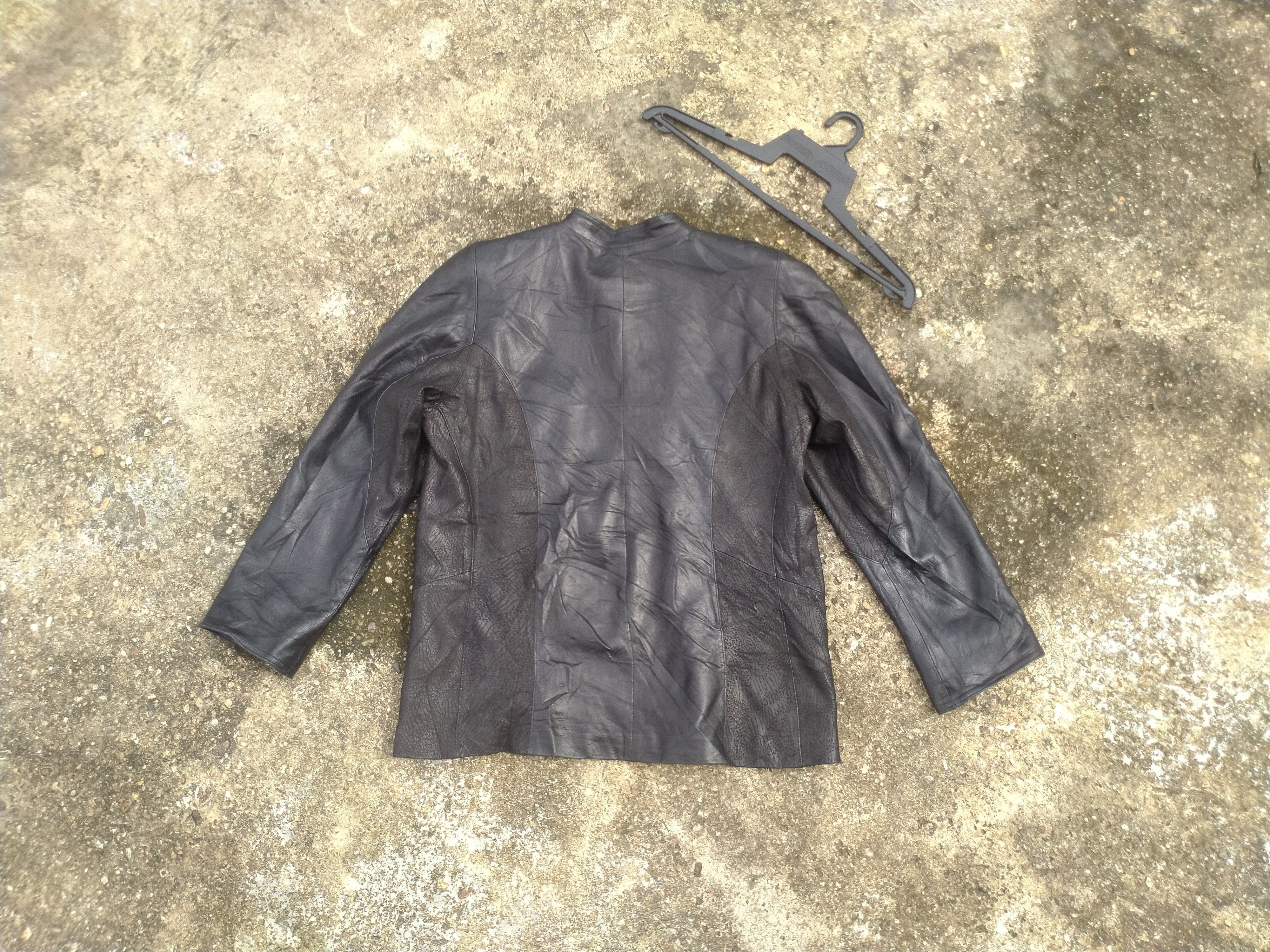 Leather PIERRE BALMAIN BUTTON UP LEATHER JACKET Size US L / EU 52-54 / 3 - 7 Thumbnail