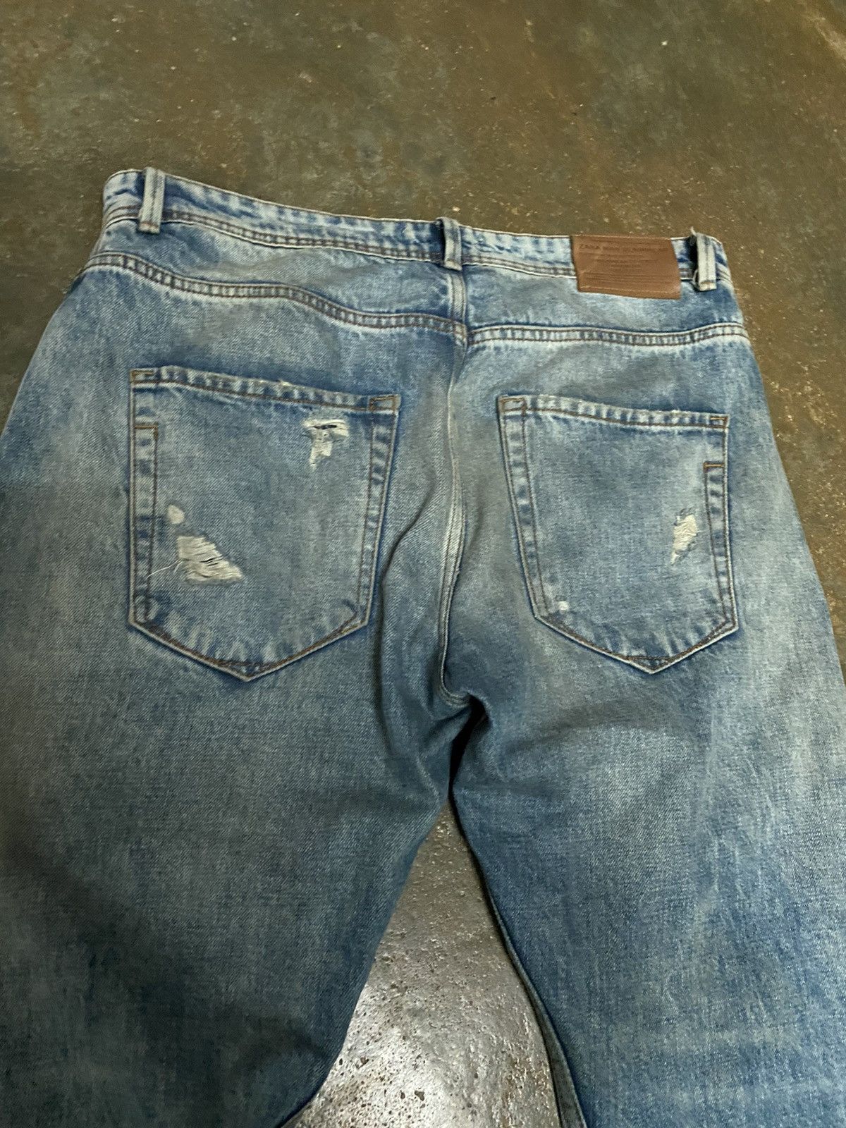 Denime × Zara ZARA MEN DISTRESSED DENIM Size US 34 / EU 50 - 10 Thumbnail
