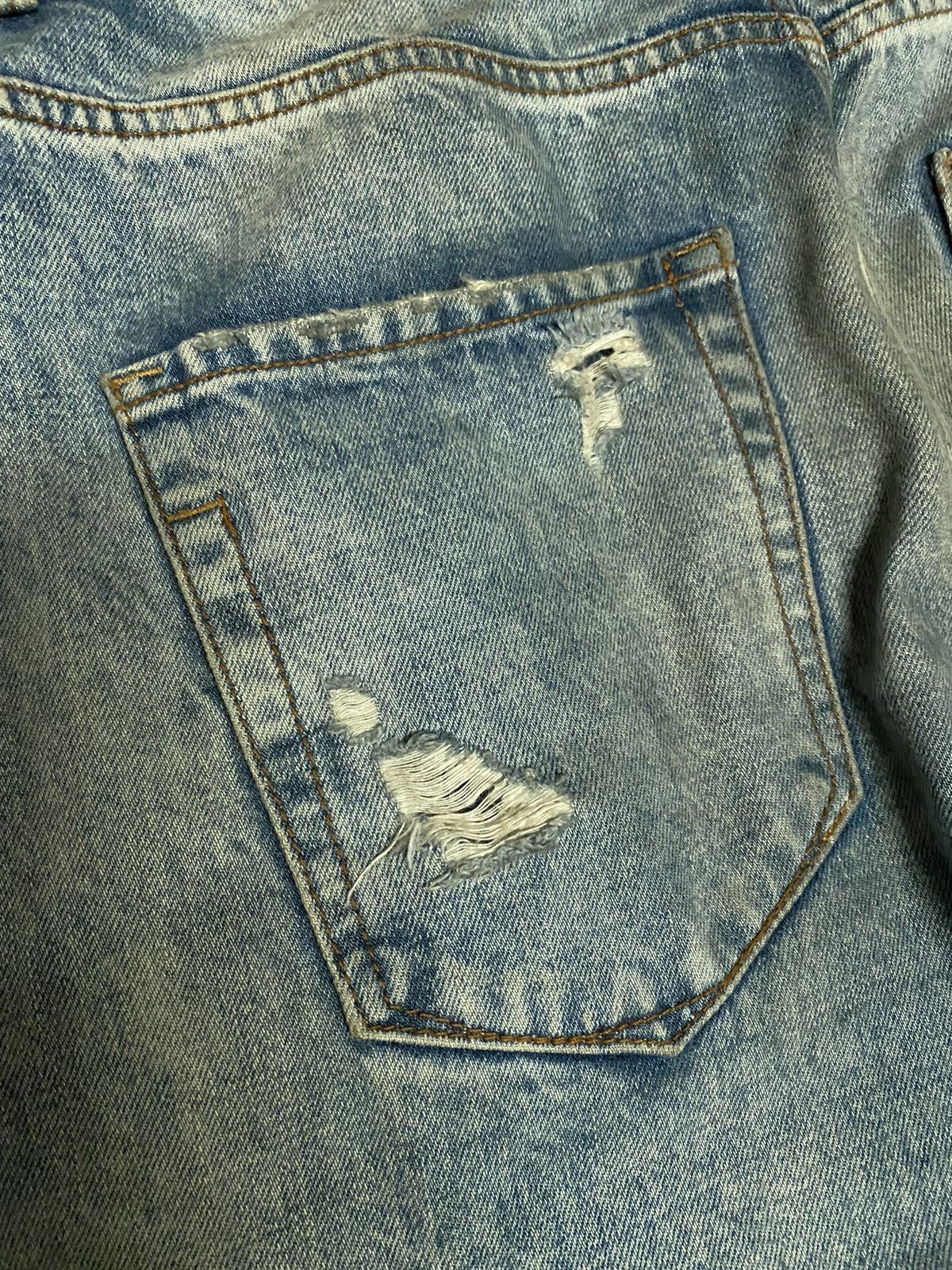 Denime × Zara ZARA MEN DISTRESSED DENIM Size US 34 / EU 50 - 11 Thumbnail