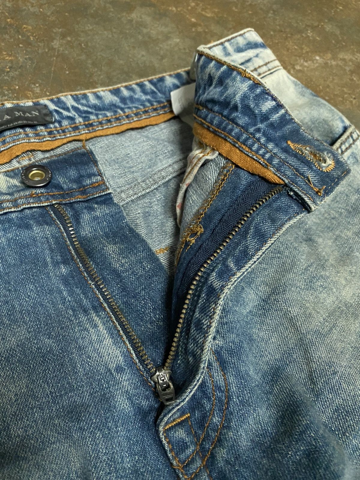 Denime × Zara ZARA MEN DISTRESSED DENIM Size US 34 / EU 50 - 9 Thumbnail