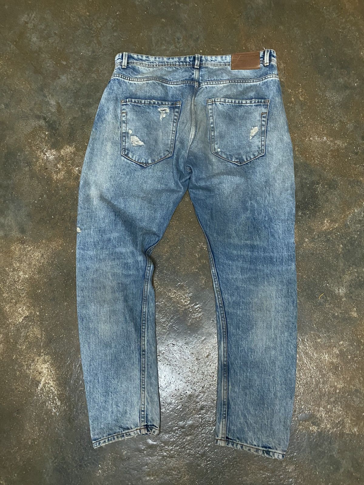 Denime × Zara ZARA MEN DISTRESSED DENIM Size US 34 / EU 50 - 2 Thumbnail