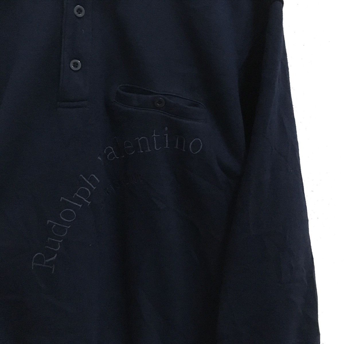 Vintage VINTAGE RUDOLPH VALENTINO BIG LOGO POLOS SWEATSHIRT PULLOVER Size US M / EU 48-50 / 2 - 4 Thumbnail