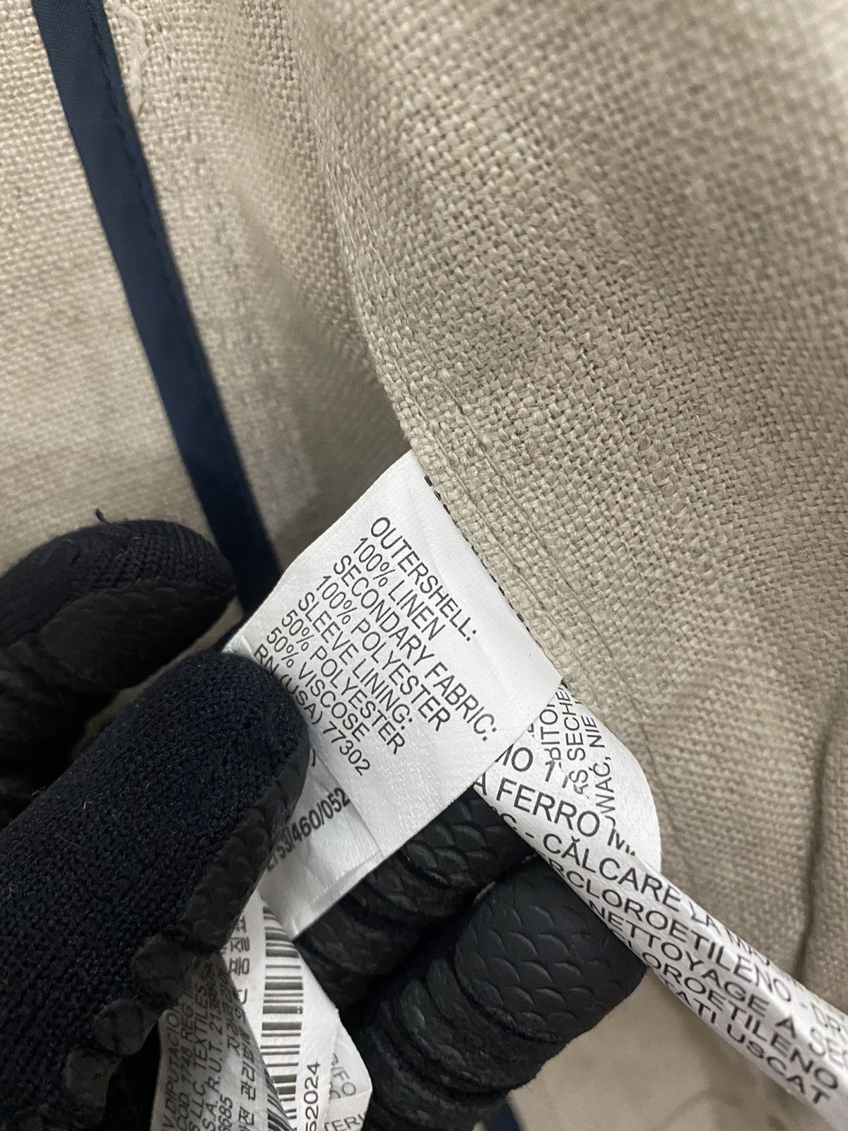 Zara ZARA MAN BIKER JACKET LINEN FABRIC Size US M / EU 48-50 / 2 - 9 Thumbnail