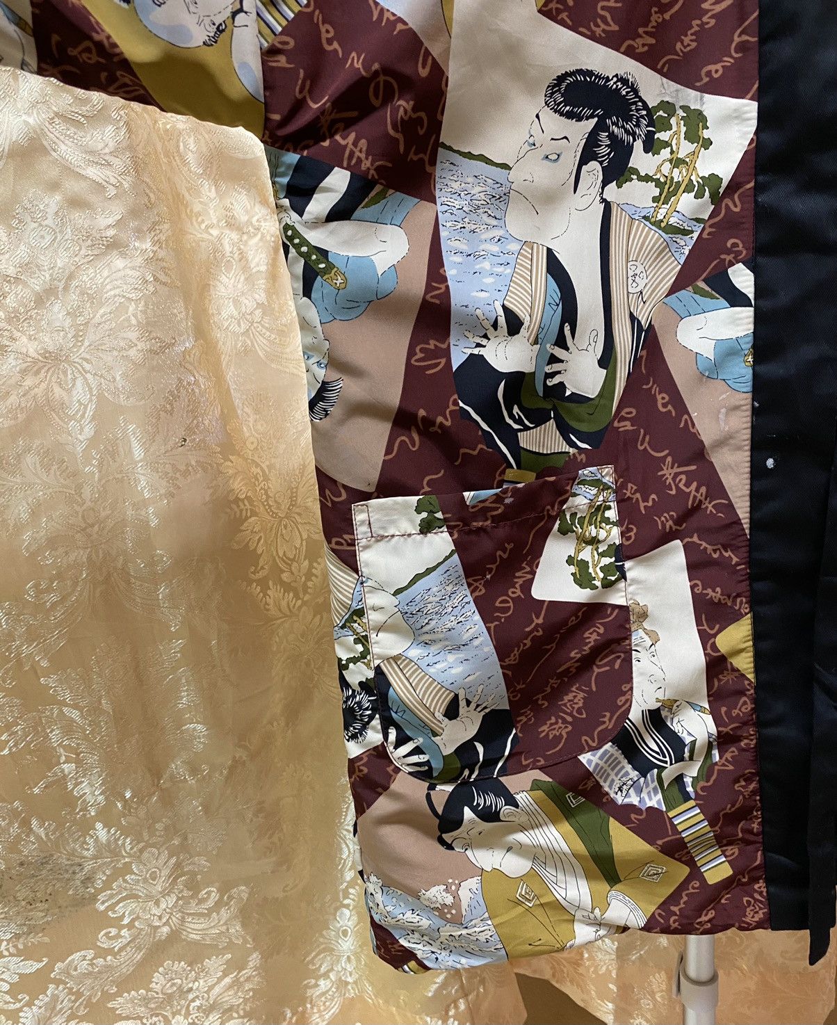Japanese Brand Kimono Samurai photo Nice Design Japanesse Traditional Size US L / EU 52-54 / 3 - 8 Thumbnail