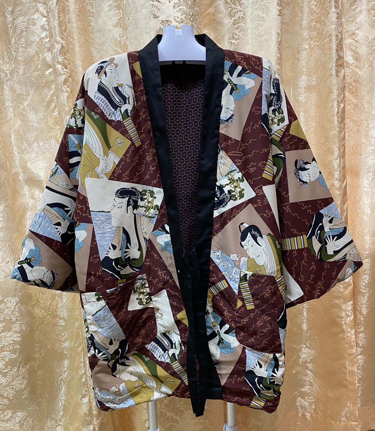 Japanese Brand Kimono Samurai photo Nice Design Japanesse Traditional Size US L / EU 52-54 / 3 - 3 Thumbnail