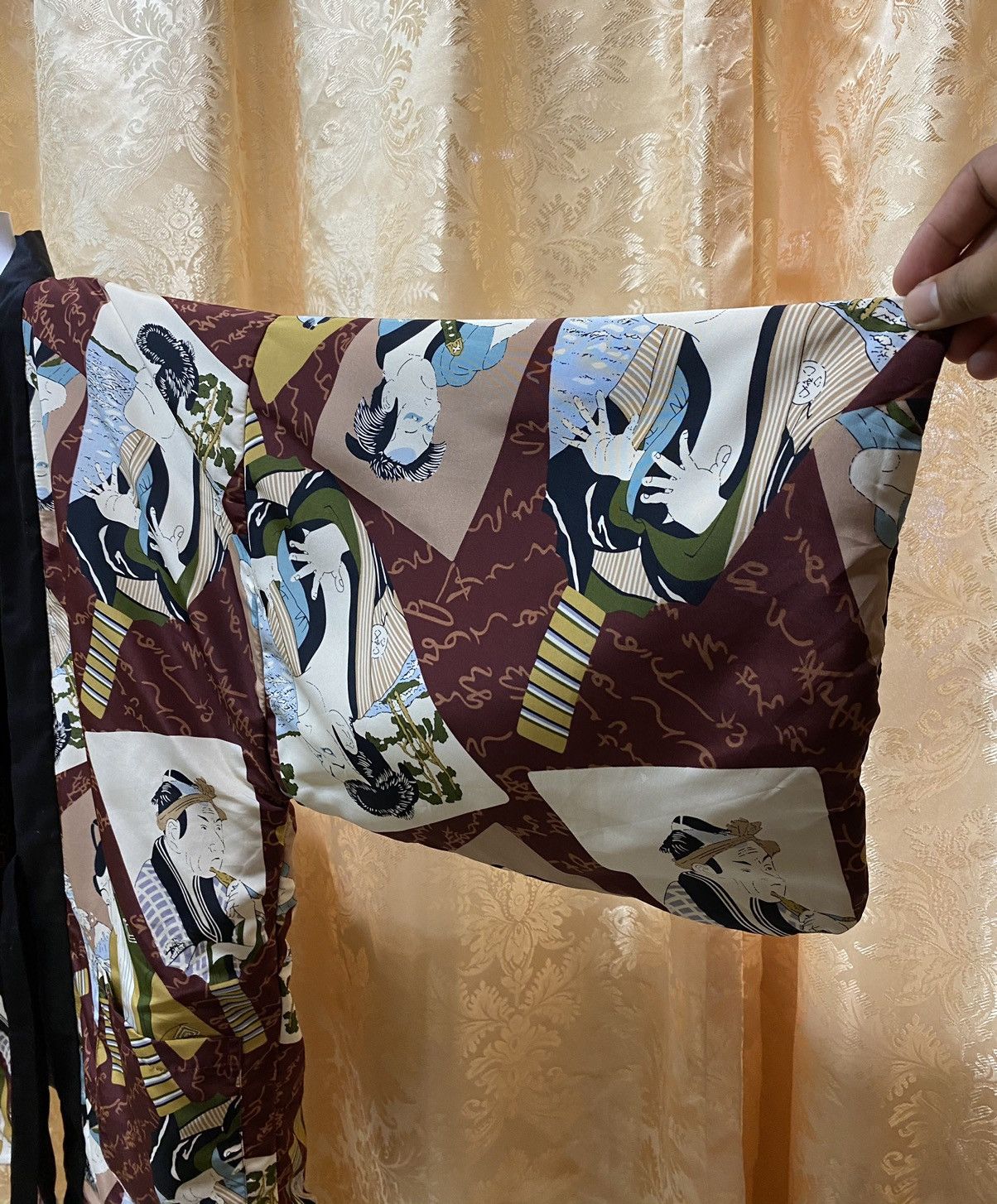 Japanese Brand Kimono Samurai photo Nice Design Japanesse Traditional Size US L / EU 52-54 / 3 - 7 Thumbnail