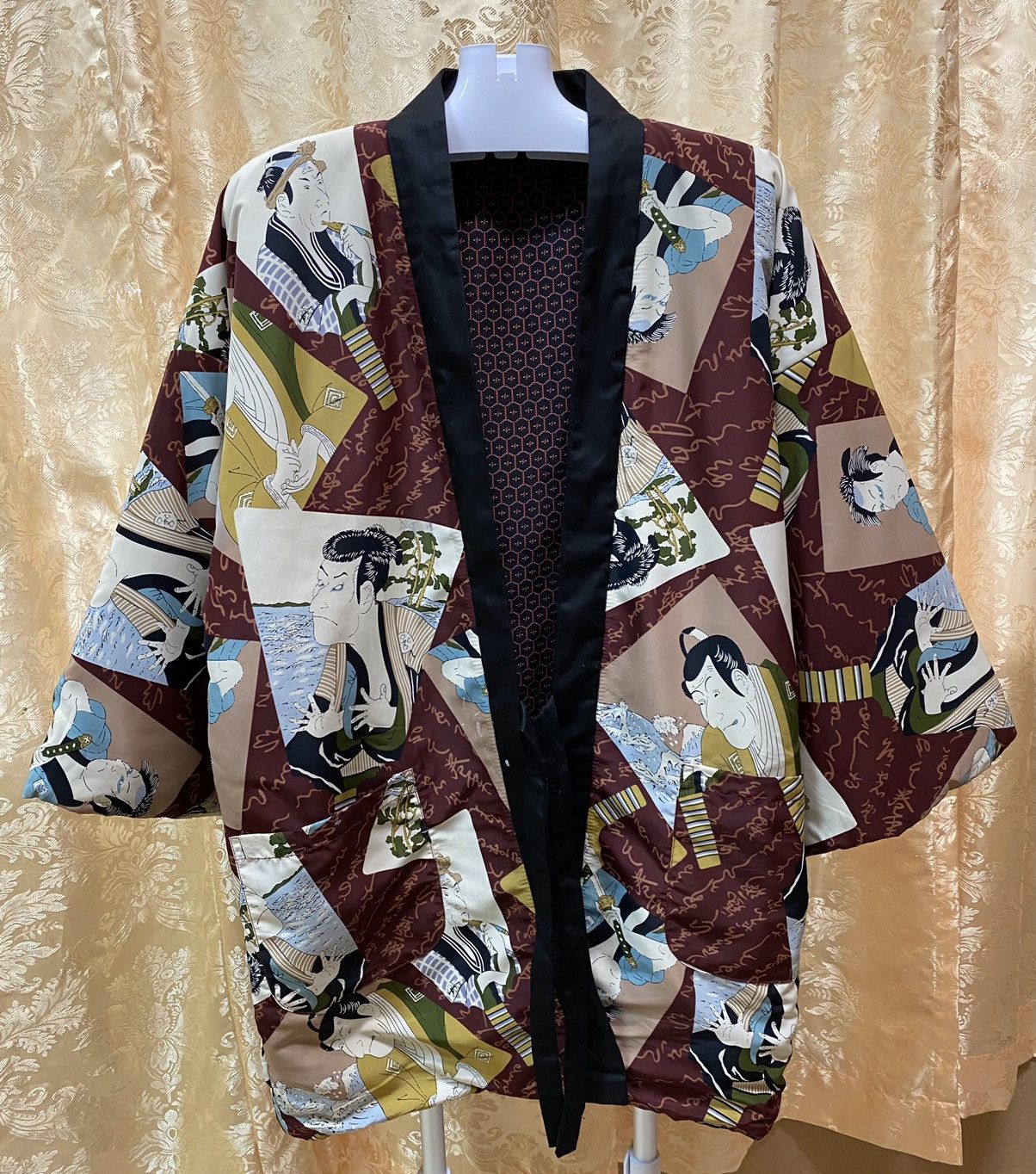 Japanese Brand Kimono Samurai photo Nice Design Japanesse Traditional Size US L / EU 52-54 / 3 - 2 Thumbnail
