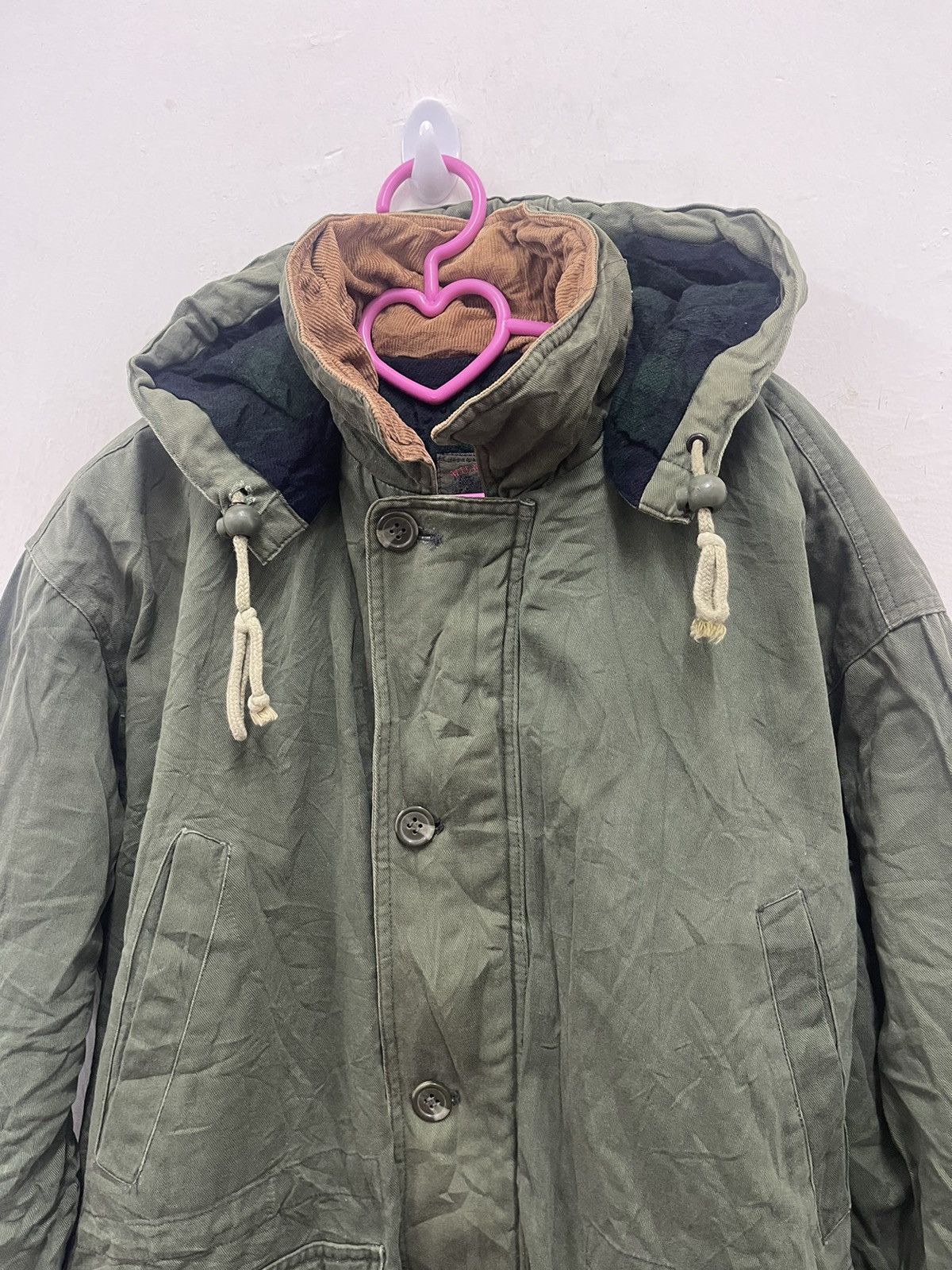 Milestone Rare MILESTONE Plaid Inside Corduroy Collar Removable Hoodie Size US M / EU 48-50 / 2 - 3 Thumbnail