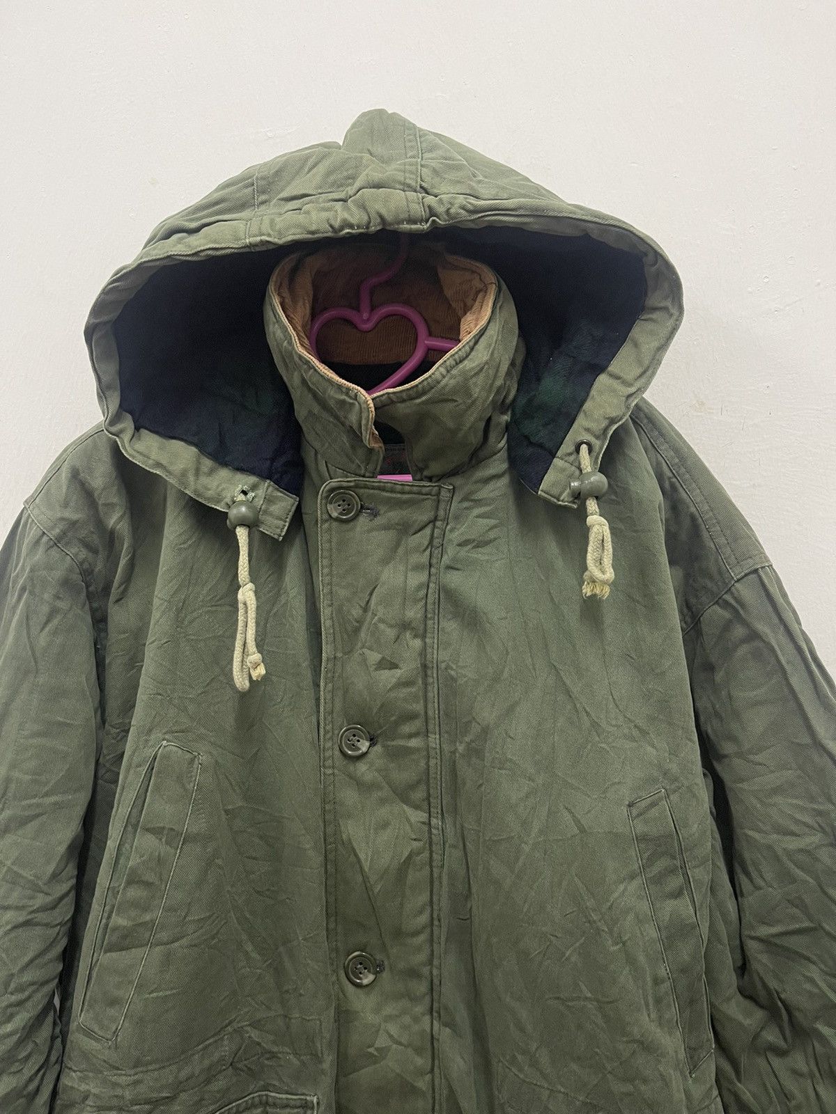 Milestone Rare MILESTONE Plaid Inside Corduroy Collar Removable Hoodie Size US M / EU 48-50 / 2 - 2 Thumbnail