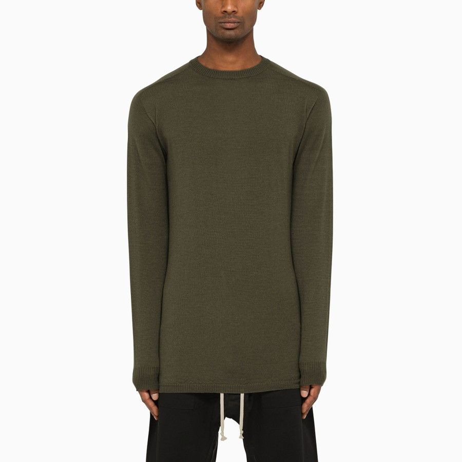 image of Rick Owens O1D2Blof0523 Sweater In Green, Men's (Size Medium)