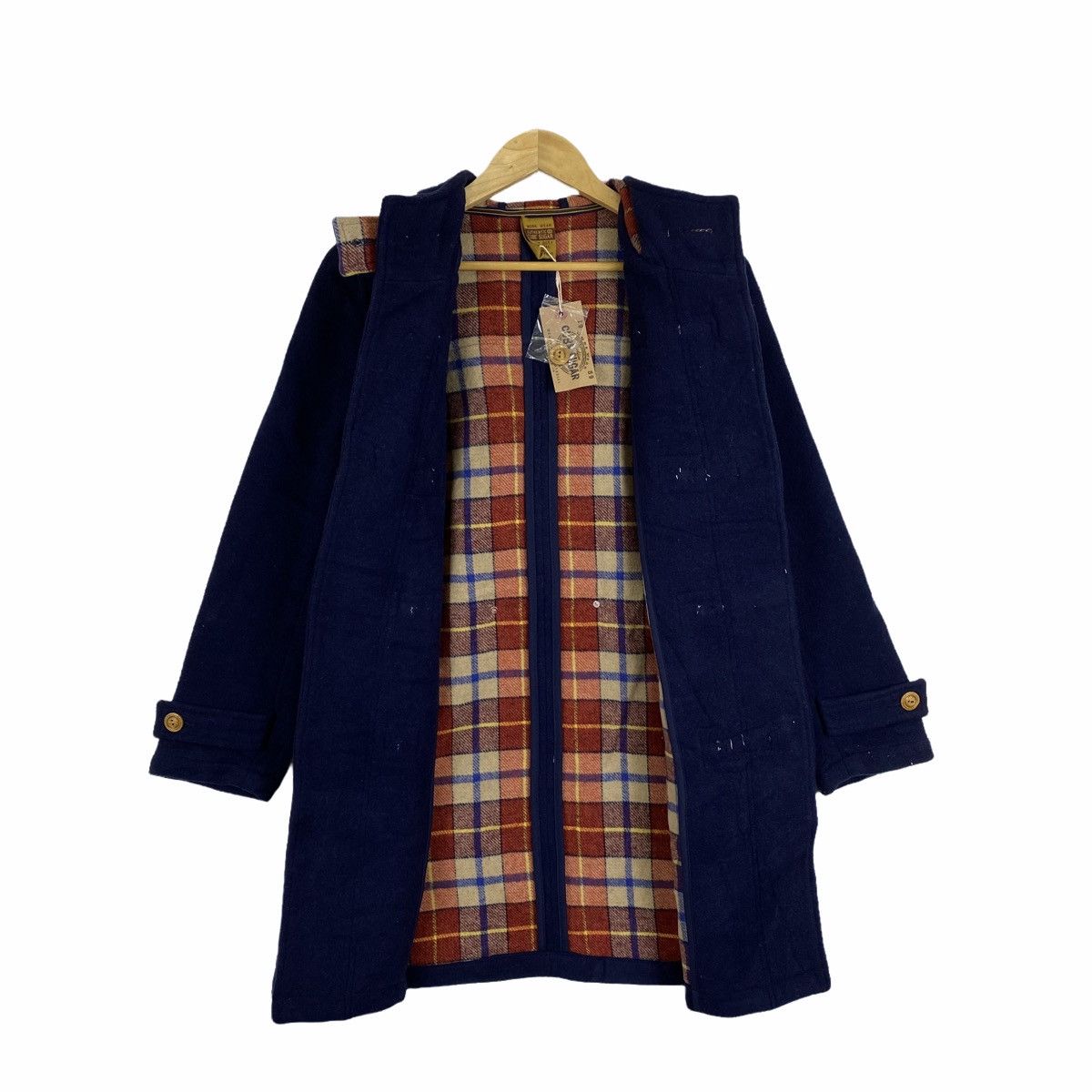 Japanese Brand × Vintage Vintage CUBE SUGAR Toggle Button Hoodie Duffle Coat Jacket Size US M / EU 48-50 / 2 - 3 Thumbnail