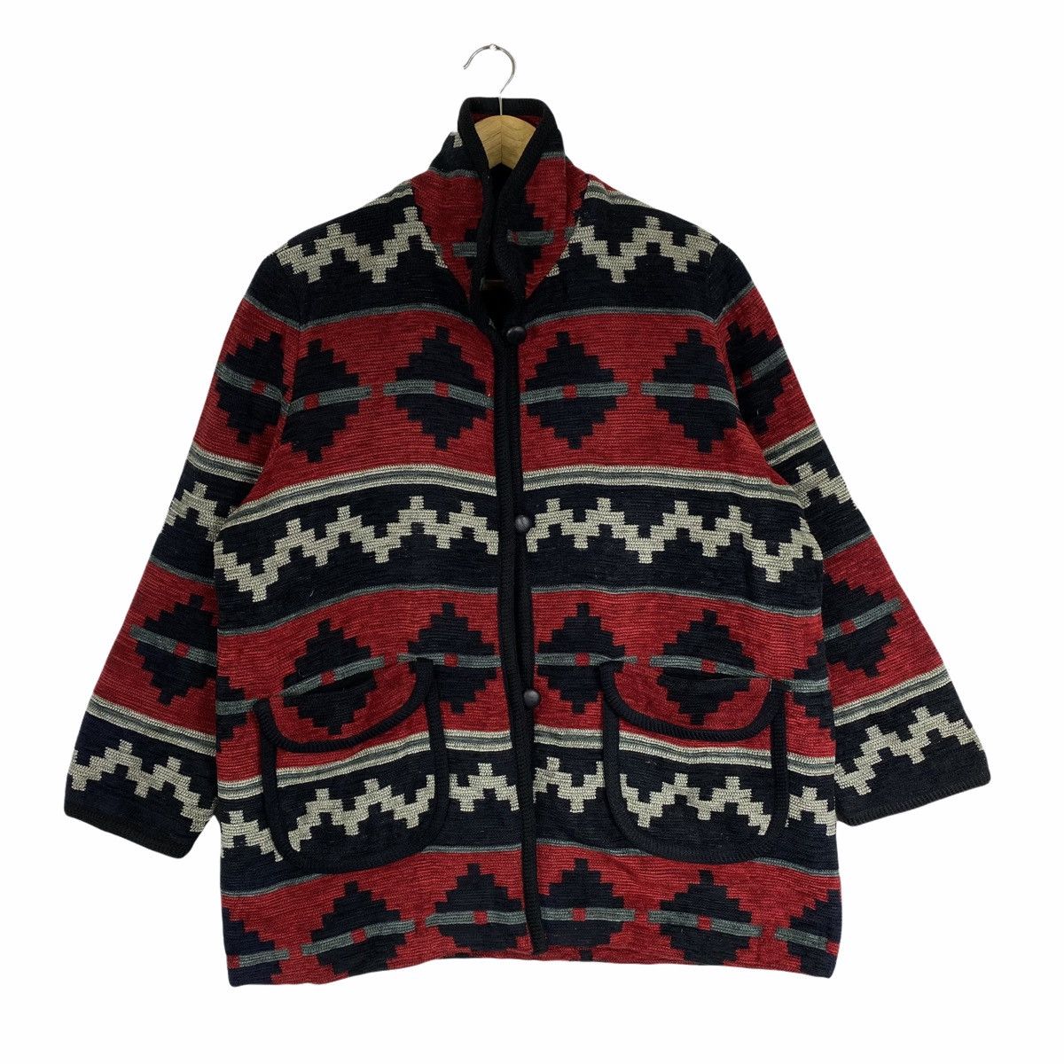 Japanese Brand × Vintage Vintage VISUTOSU Japanese Brand Aztec Navajo Native Jacket Size US M / EU 48-50 / 2 - 1 Thumbnail