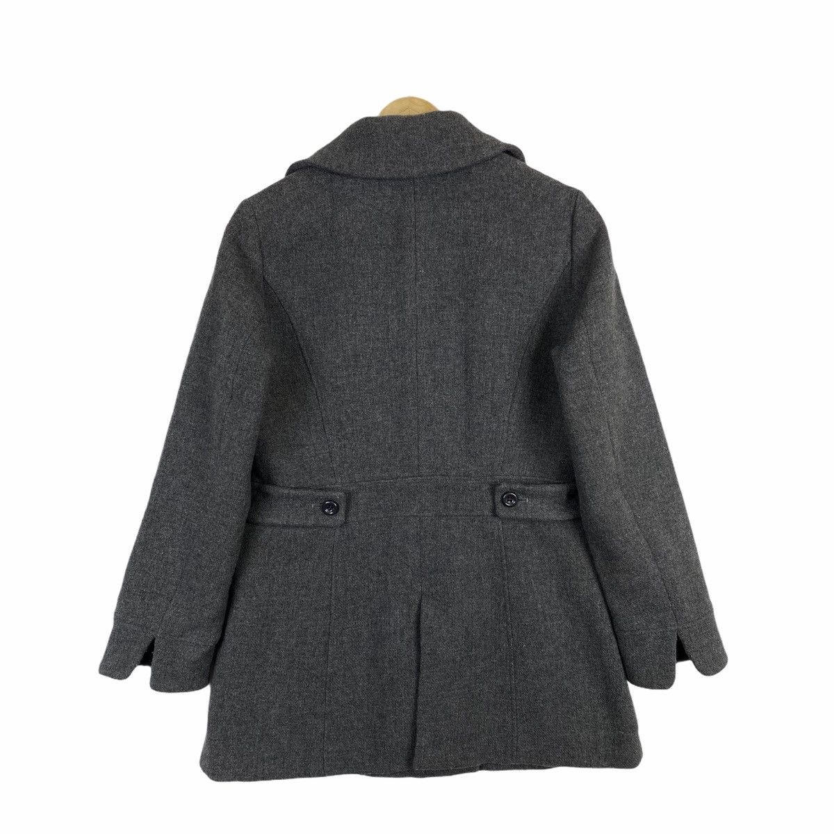 Hiroko Koshino Homme × Japanese Brand HIROKO KOSHINO BIS Japanese Brand Wool Peacoat Jacket Size US S / EU 44-46 / 1 - 2 Thumbnail
