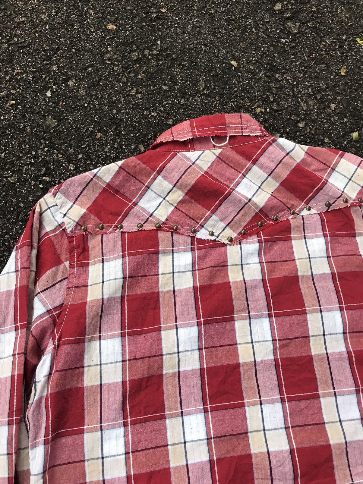 Japanese Brand Rare❗️Never Seen Thing Bondage Stud Flannel Button Up Shirt Size US L / EU 52-54 / 3 - 12 Thumbnail