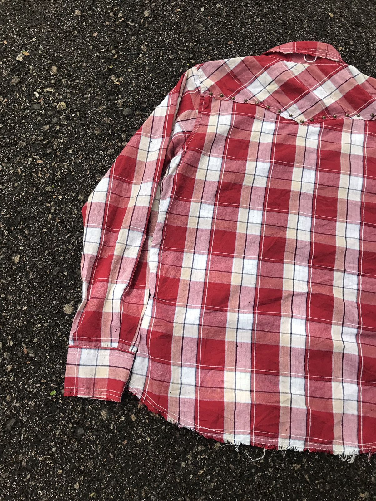 Japanese Brand Rare❗️Never Seen Thing Bondage Stud Flannel Button Up Shirt Size US L / EU 52-54 / 3 - 11 Thumbnail