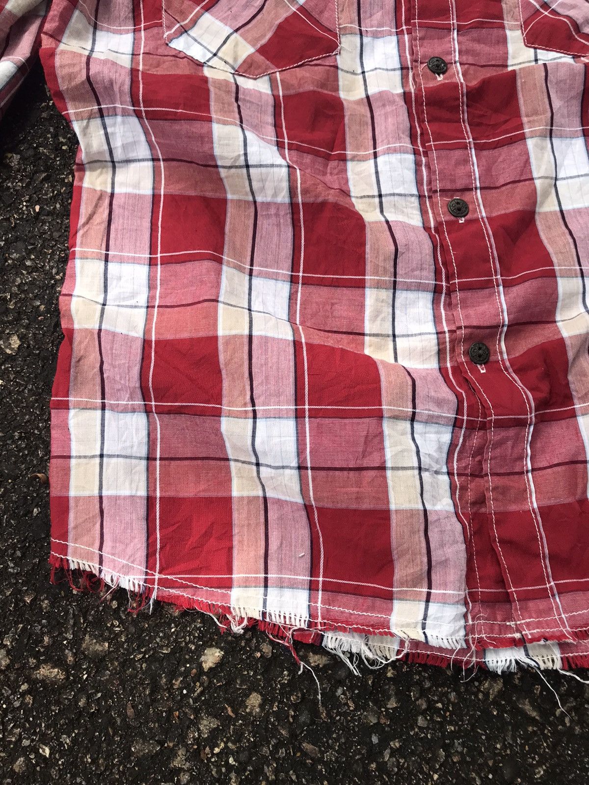 Japanese Brand Rare❗️Never Seen Thing Bondage Stud Flannel Button Up Shirt Size US L / EU 52-54 / 3 - 6 Thumbnail