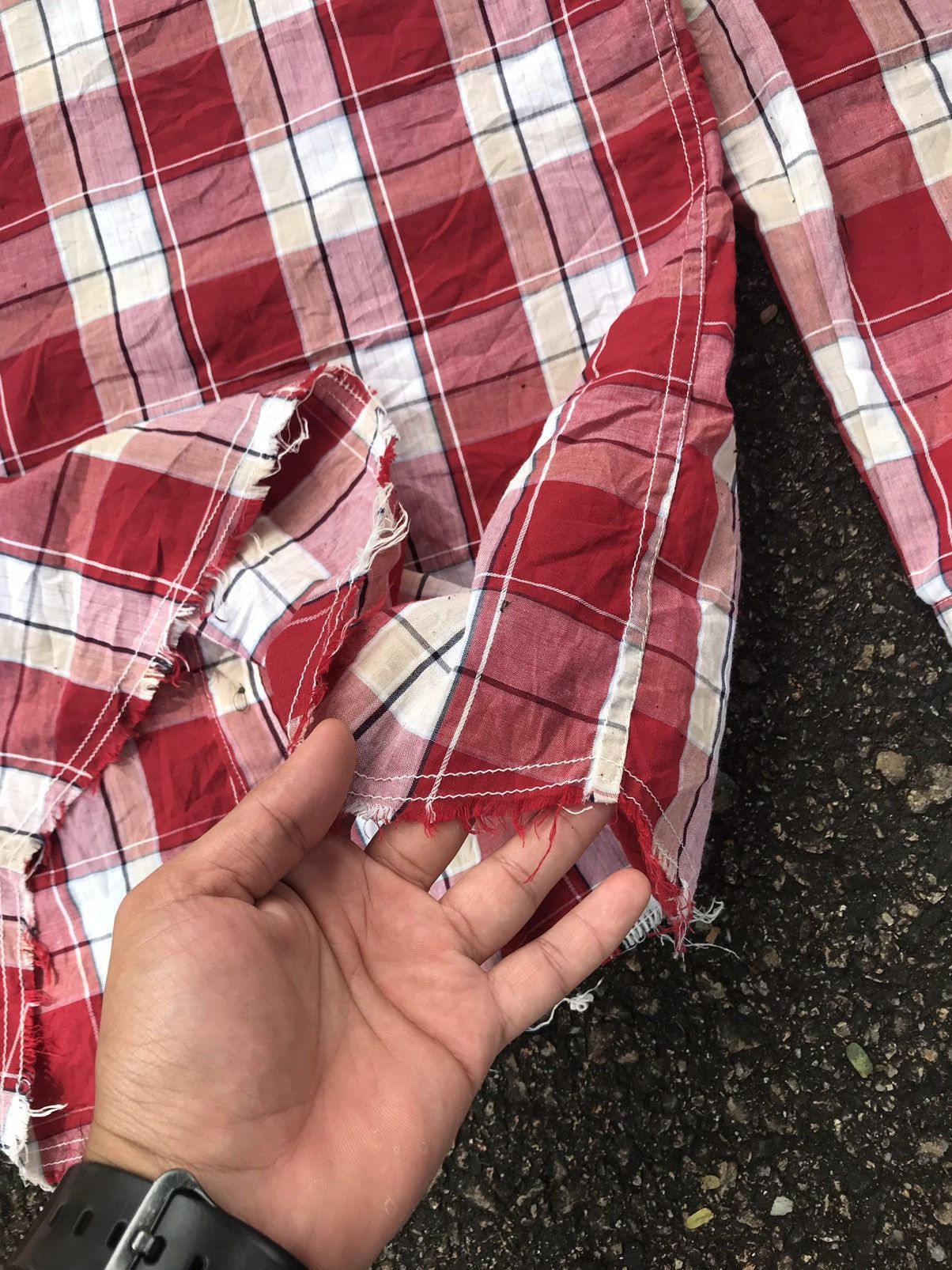 Japanese Brand Rare❗️Never Seen Thing Bondage Stud Flannel Button Up Shirt Size US L / EU 52-54 / 3 - 14 Thumbnail