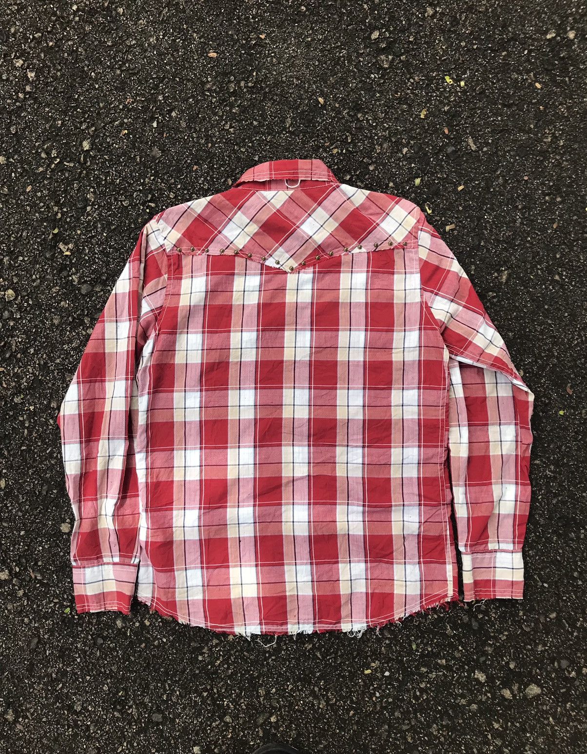 Japanese Brand Rare❗️Never Seen Thing Bondage Stud Flannel Button Up Shirt Size US L / EU 52-54 / 3 - 2 Thumbnail