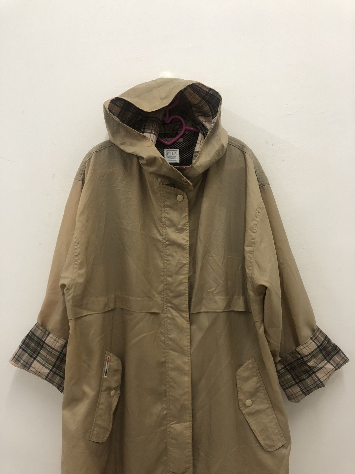 Japanese Brand Rare Vintage ELLE LUMIERE PARIS Nylon Trench Jacket Size US L / EU 52-54 / 3 - 2 Thumbnail