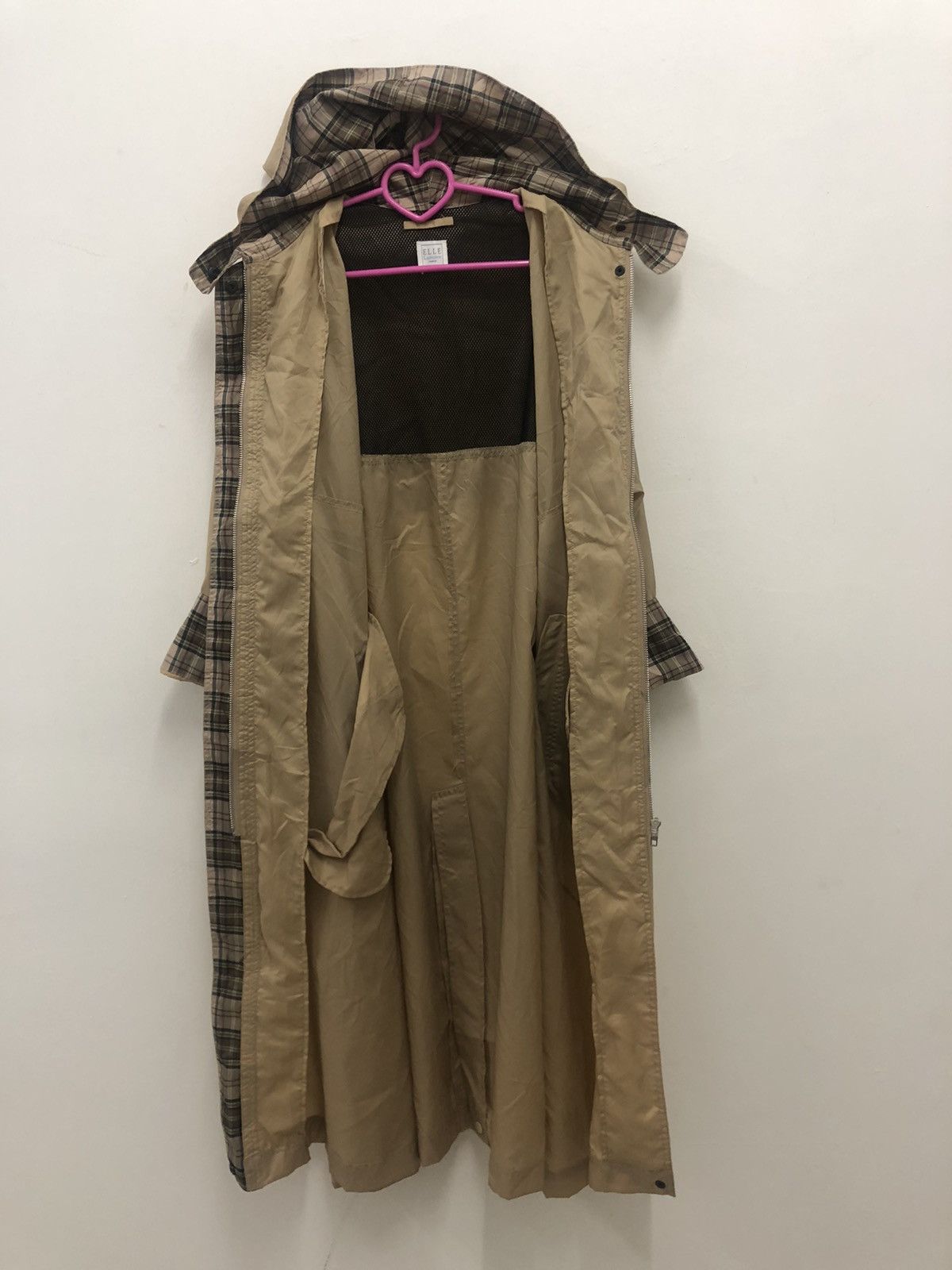 Japanese Brand Rare Vintage ELLE LUMIERE PARIS Nylon Trench Jacket Size US L / EU 52-54 / 3 - 4 Thumbnail
