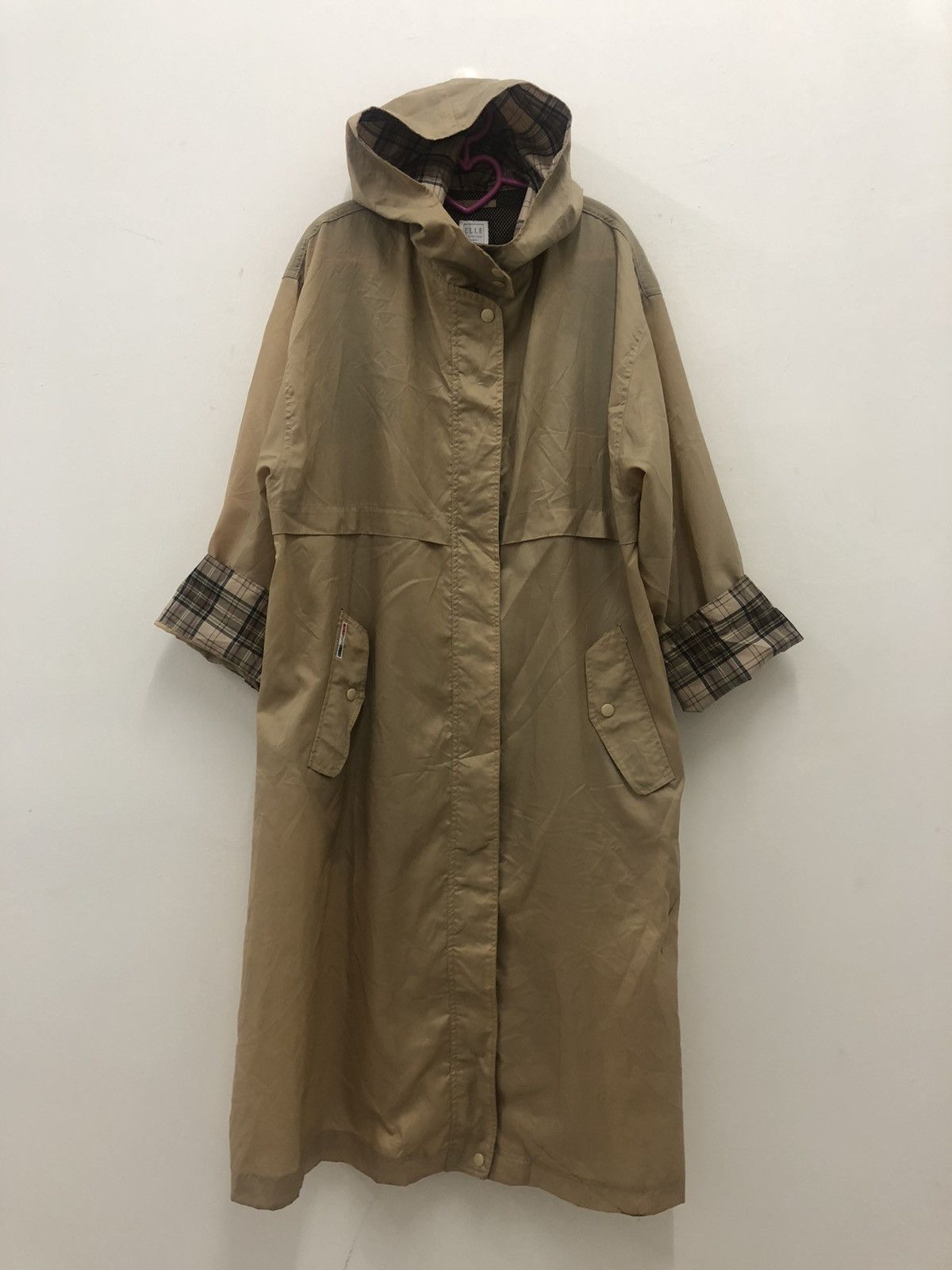 Rare Vintage ELLE LUMIERE PARIS Nylon Trench Jacket