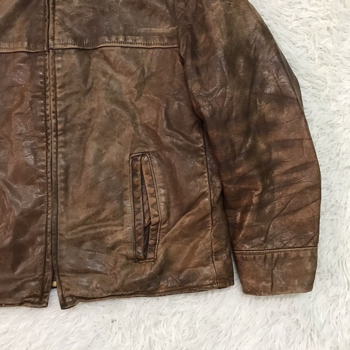 Towncraft Vtg Towncraft Pennys Leather Jacket Talon Zip Size US M / EU 48-50 / 2 - 4 Thumbnail