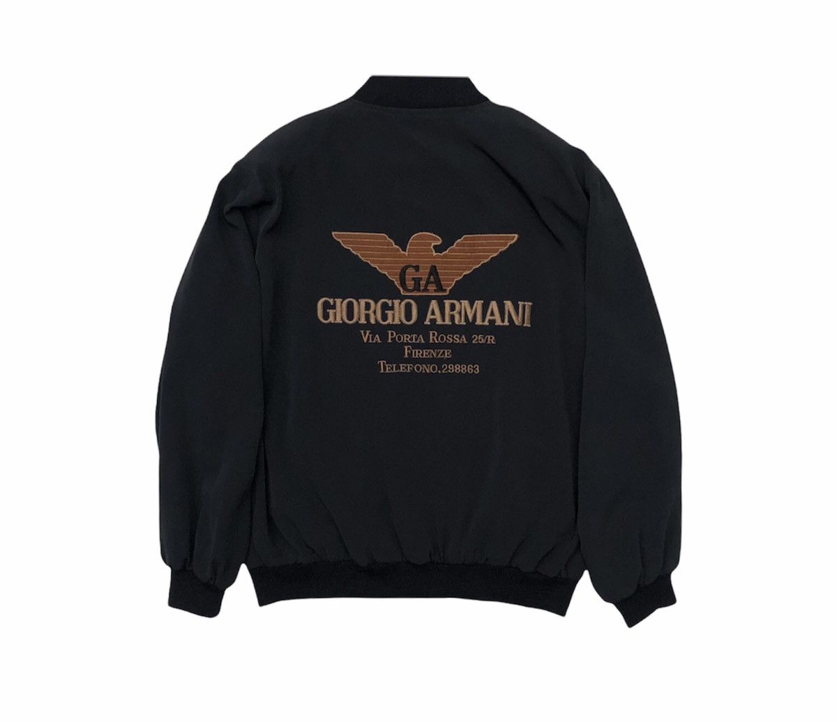 Giorgio Armani Vtg Giorgio Armani Embroidery Logo Reversible Bomber Jacket Size US L / EU 52-54 / 3 - 5 Thumbnail