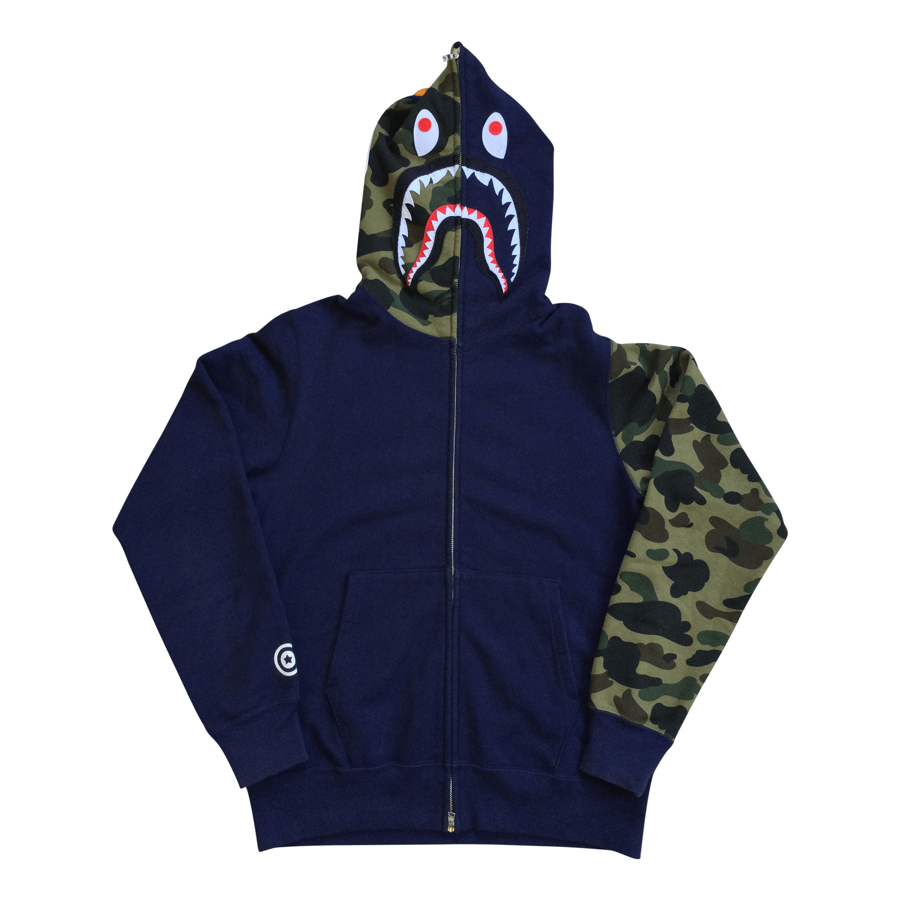 トップス XL bape Van Gogh Shark Full Zip Hoodie A BATHNIG APE Men's BAPE x VAN GOGH MUSEUM SHARK FULL ZIP