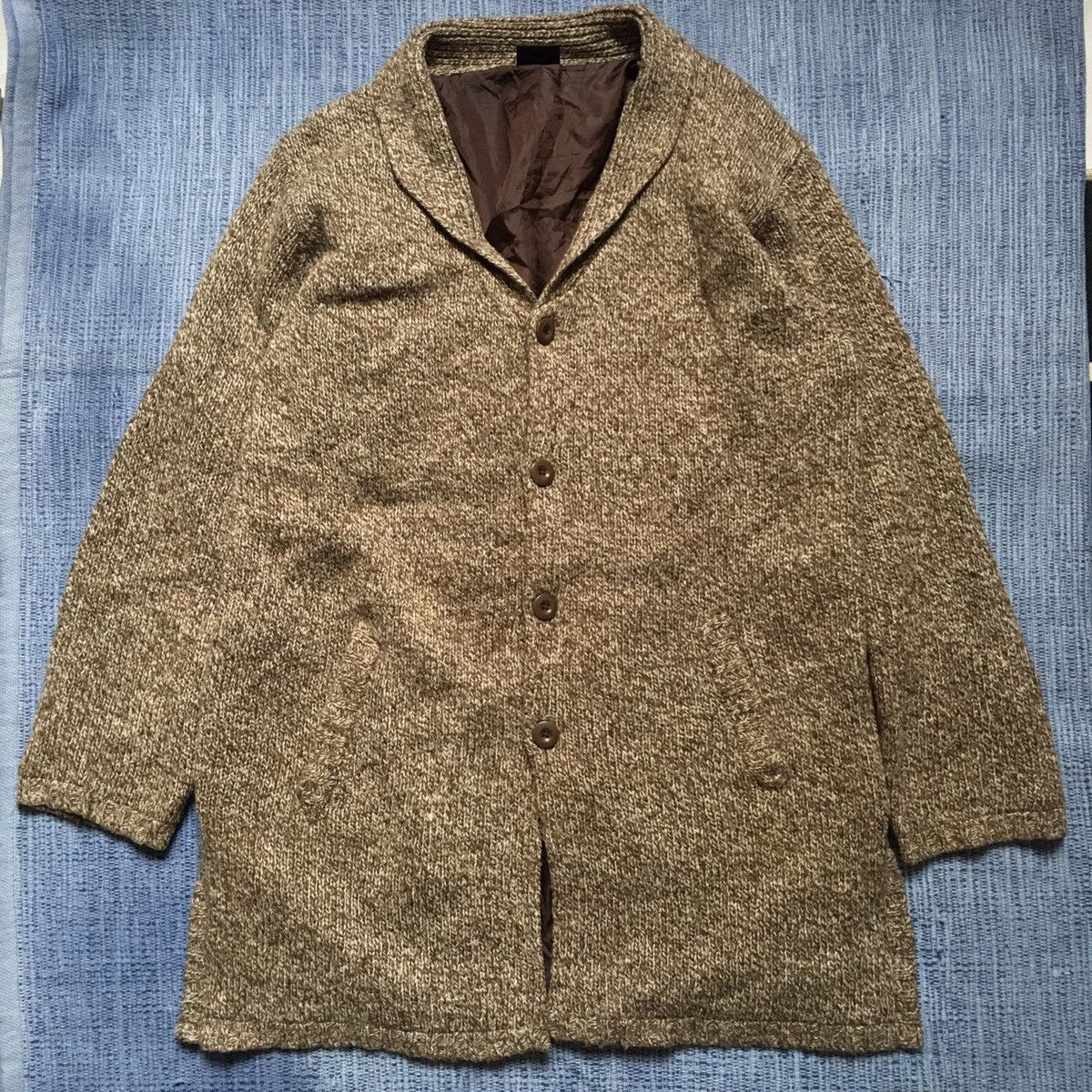 Japanese Brand vintage long wool jacket Size US L / EU 52-54 / 3 - 1 Thumbnail
