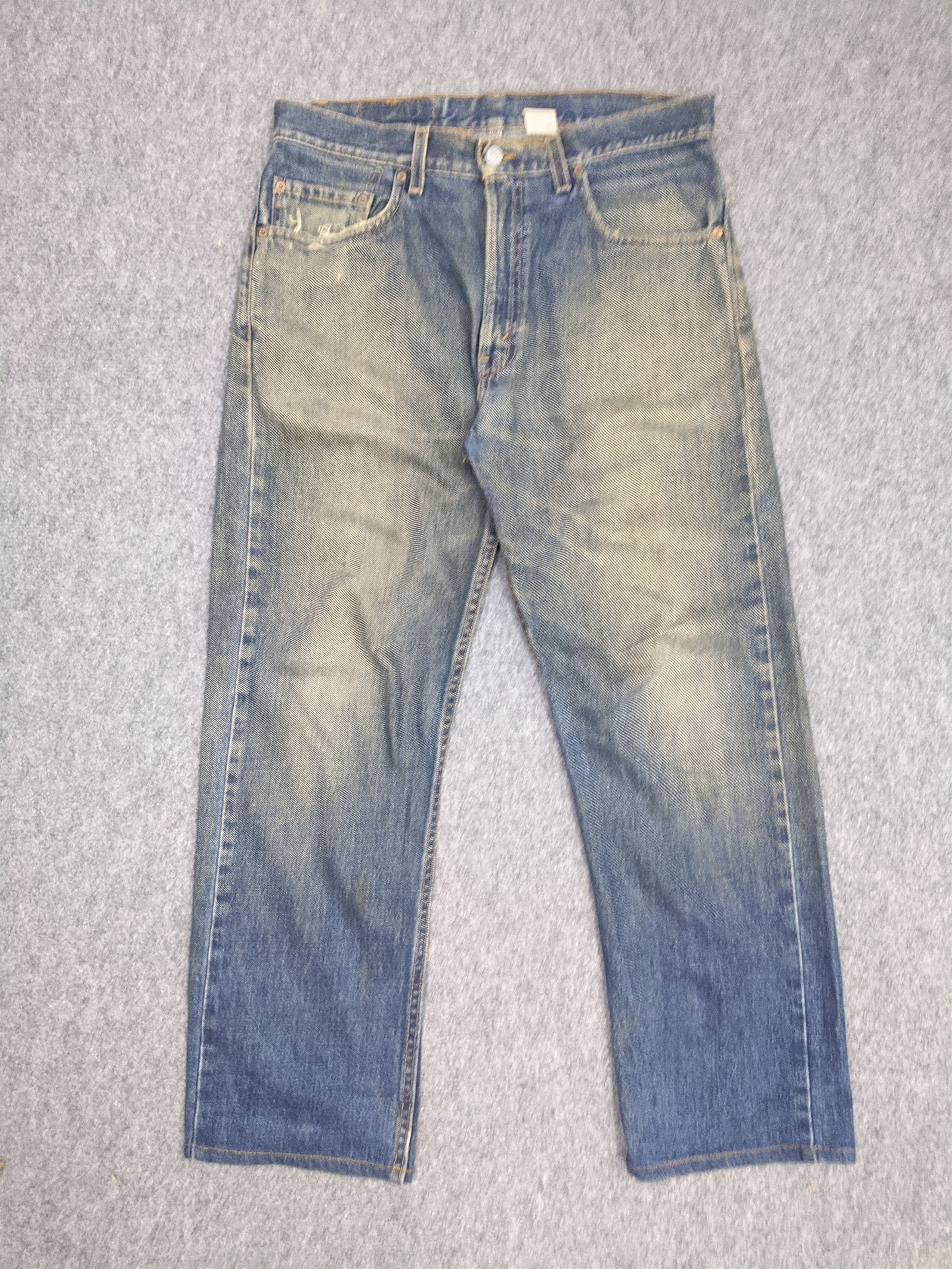 Vintage 90s Levis 505 Faded Blue Jeans DP0676