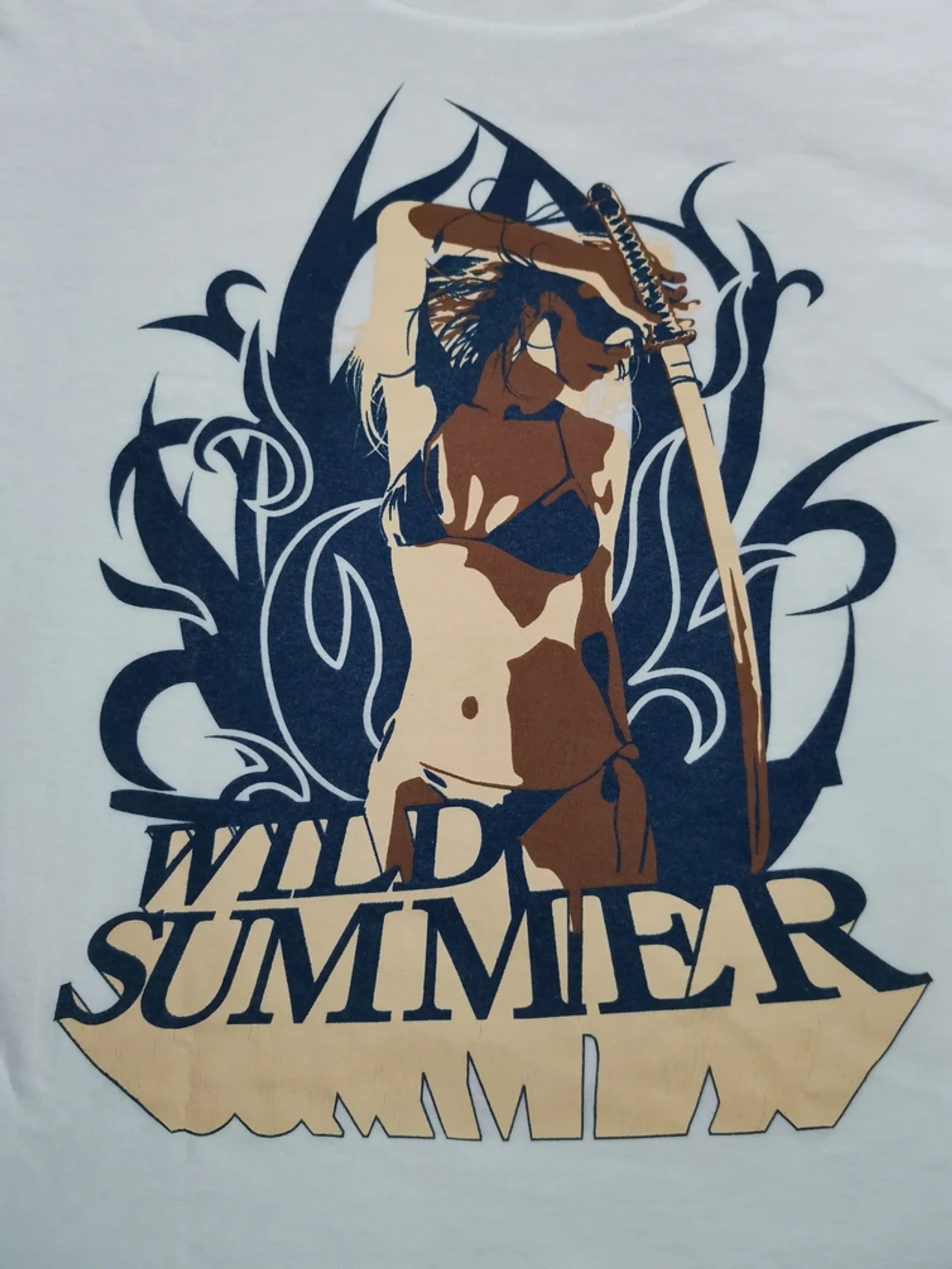 Anime Vintage Wild Summer Cartoons Anime Manga Tee Samurai Size US M / EU 48-50 / 2 - 1 Thumbnail
