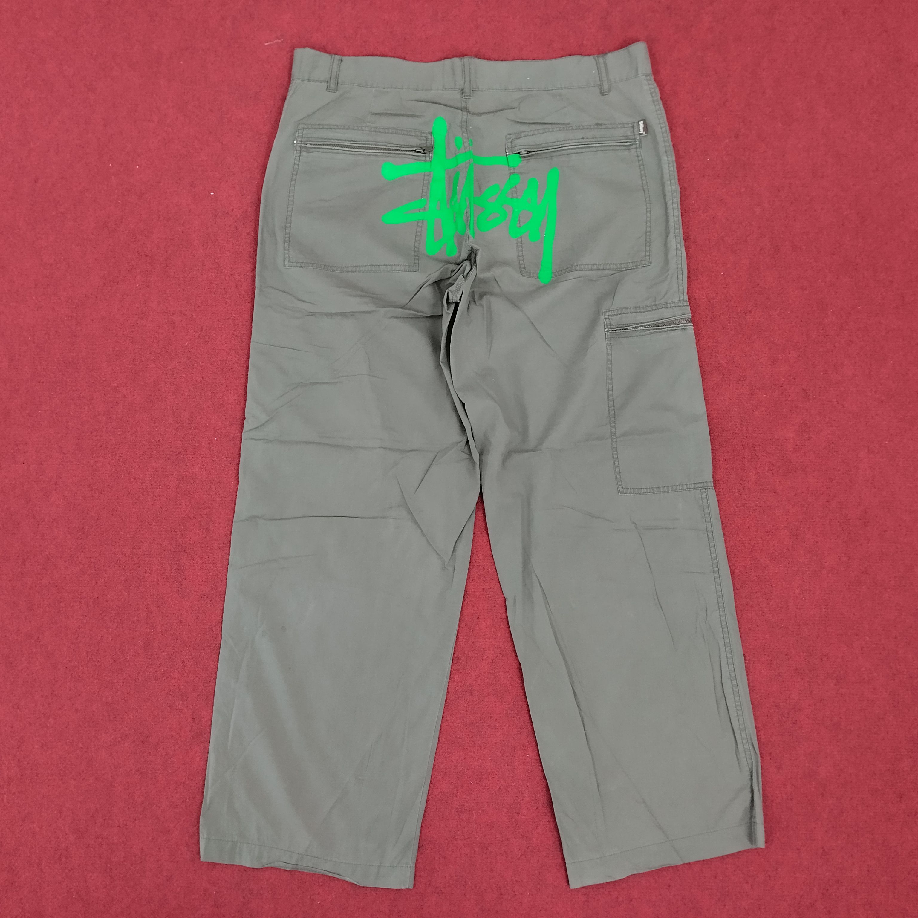 Stussy Stussy Streetwear Skateboard Custom Logo Style Pants Size US 35 - 1 Thumbnail