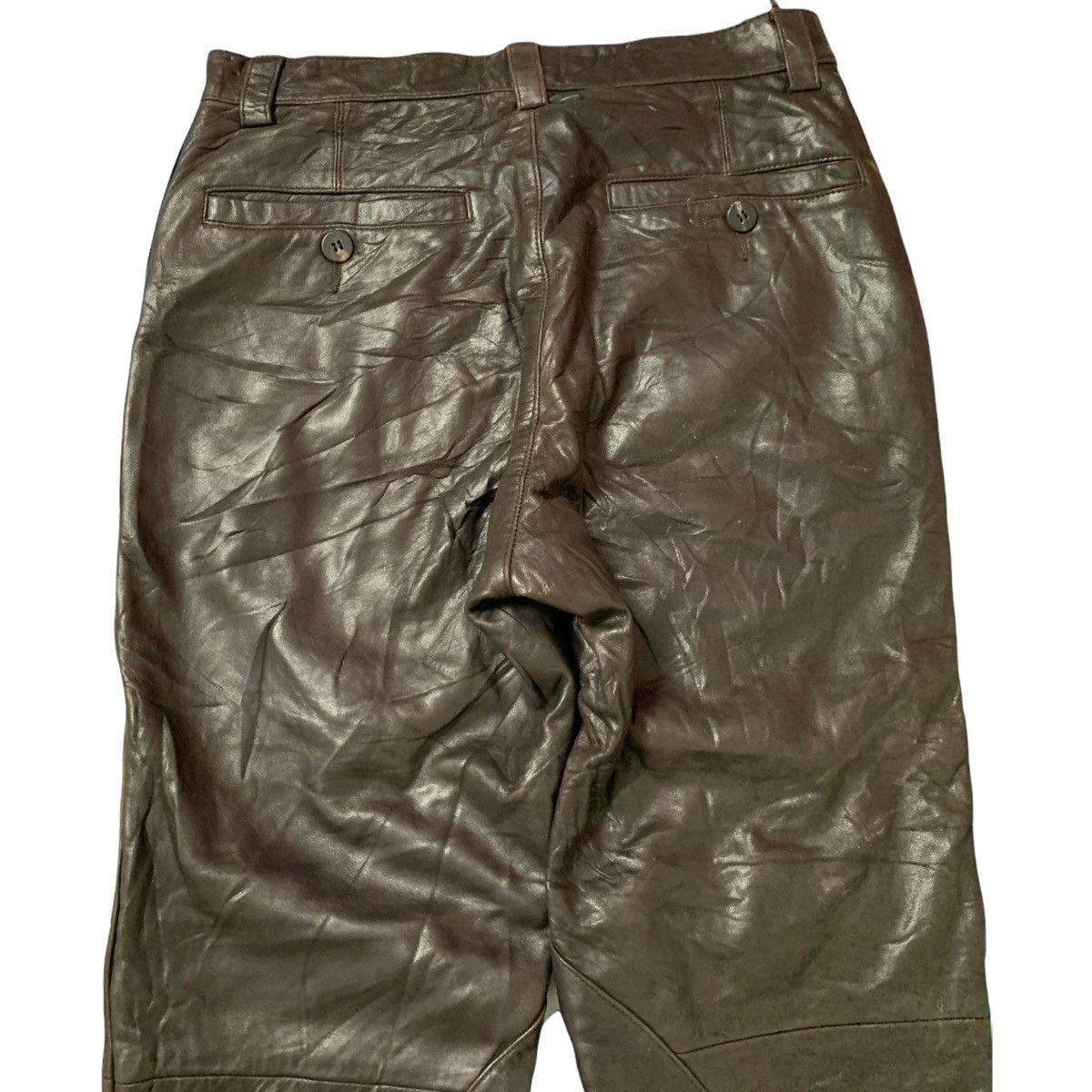 Issey Miyake 🔥Issey Miyake Men Sheep Leather Pants Size US 28 / EU 44 - 11 Thumbnail