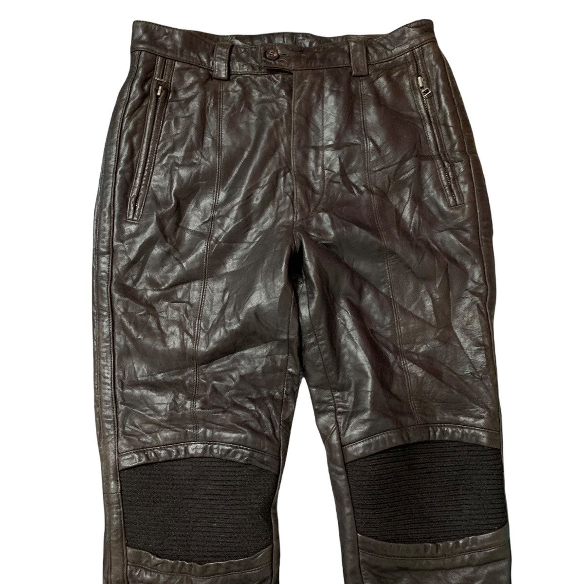 Issey Miyake 🔥Issey Miyake Men Sheep Leather Pants Size US 28 / EU 44 - 3 Thumbnail