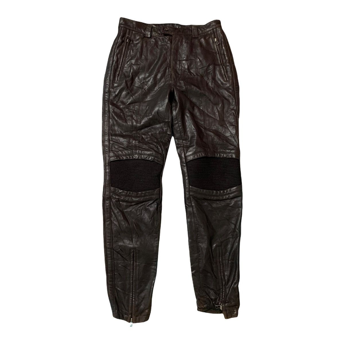 Issey Miyake 🔥Issey Miyake Men Sheep Leather Pants Size US 28 / EU 44 - 2 Thumbnail