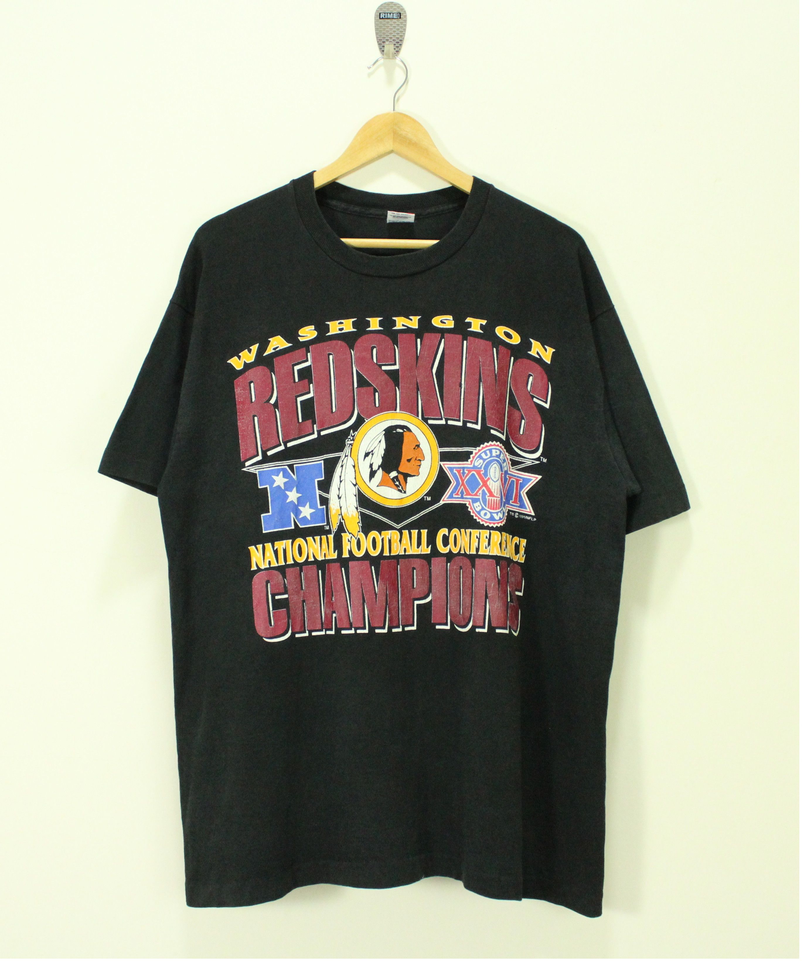 VINTAGE NFL WASHINGTON REDSKINS TEE SHIRT 1991 SIZE LARGE MADE IN USA –  Vintage rare usa