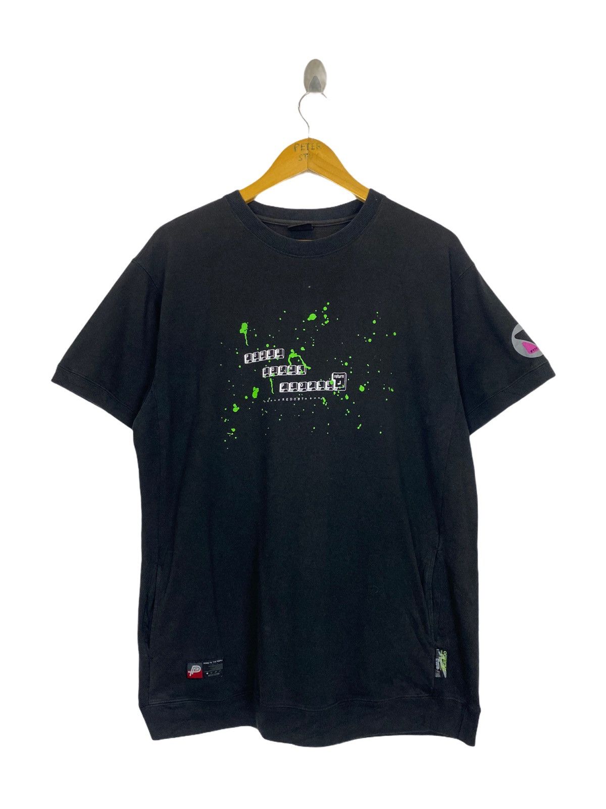 Japanese Brand POWER TO THE PEOPLE SHORT SLEEVE SWEATSHIRT Size US L / EU 52-54 / 3 - 1 Thumbnail