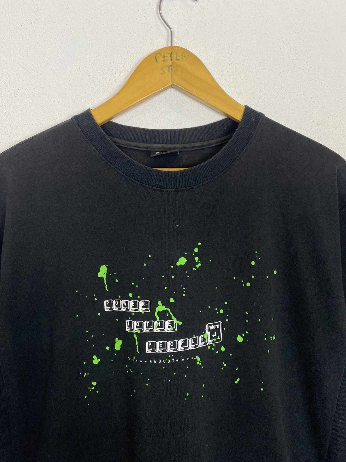 Japanese Brand POWER TO THE PEOPLE SHORT SLEEVE SWEATSHIRT Size US L / EU 52-54 / 3 - 3 Thumbnail