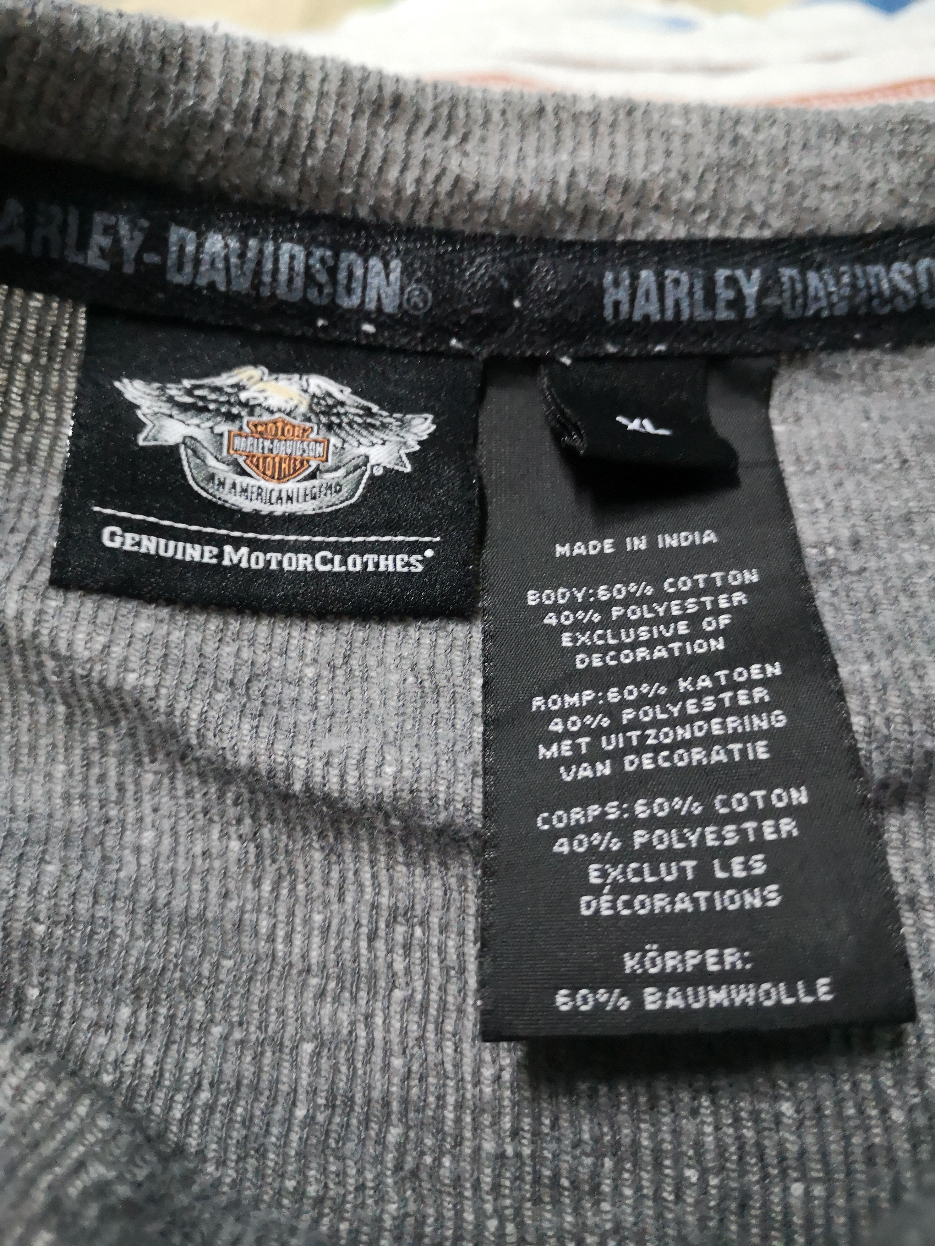 Harley Davidson Harley Davidson Long Sleeve Tee Size US XL / EU 56 / 4 - 7 Thumbnail