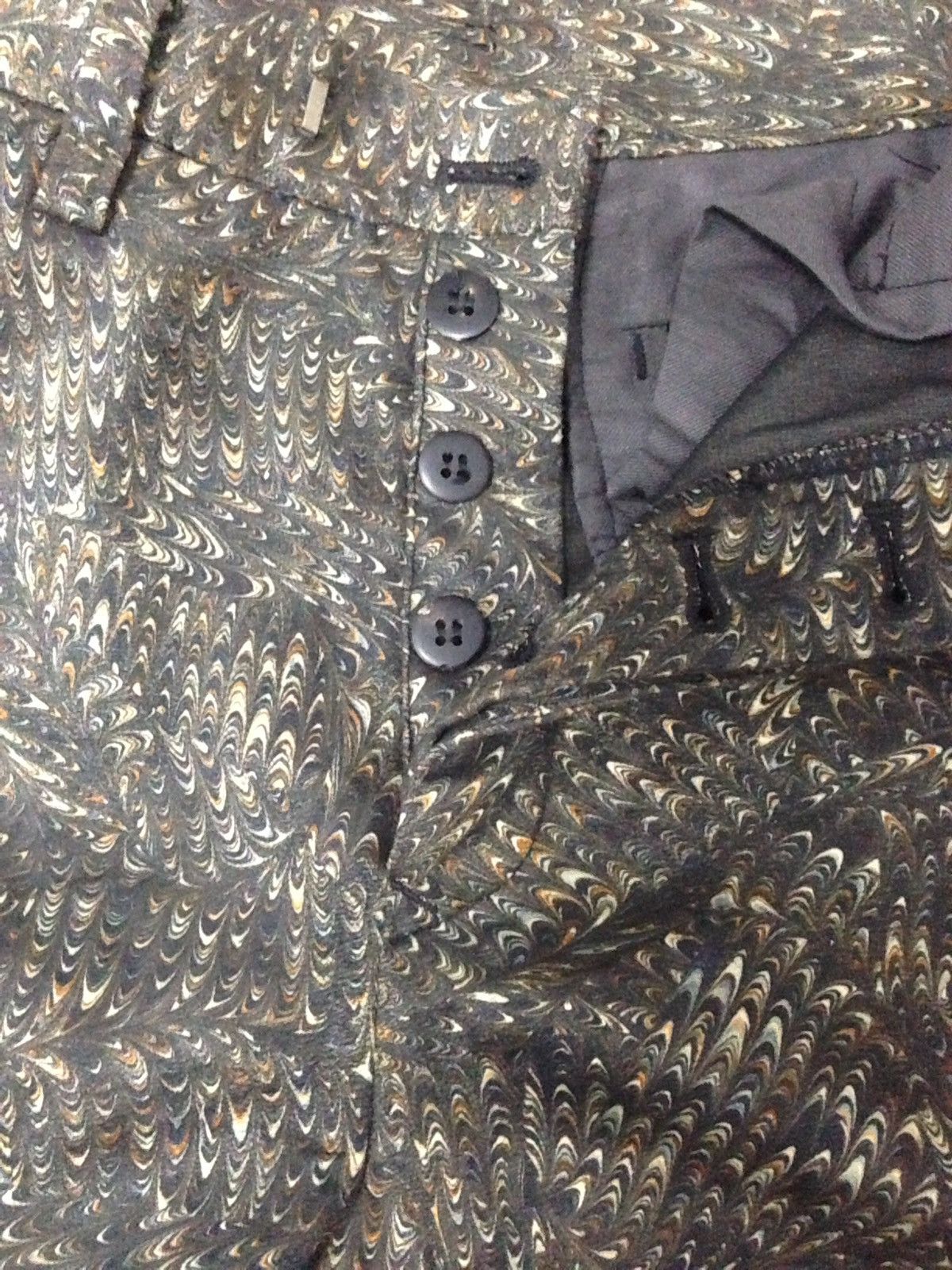 5351 POUR LES HOMMES Vintage 5351 Pour Les Hommes Pants Alloverprint Peacock Size US 30 / EU 46 - 5 Thumbnail