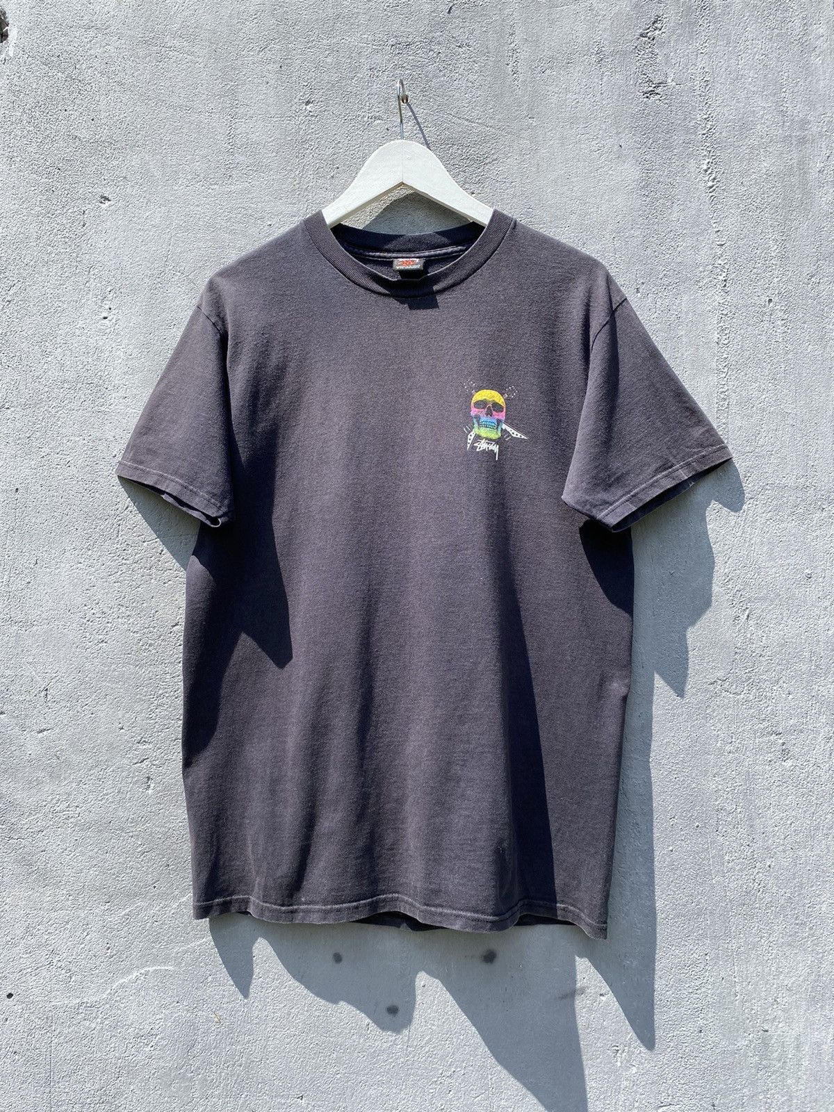 Stussy ULTRA RARE❗️STUSSY GRADIENT SKULL T SHIRT Size US M / EU 48-50 / 2 - 4 Thumbnail