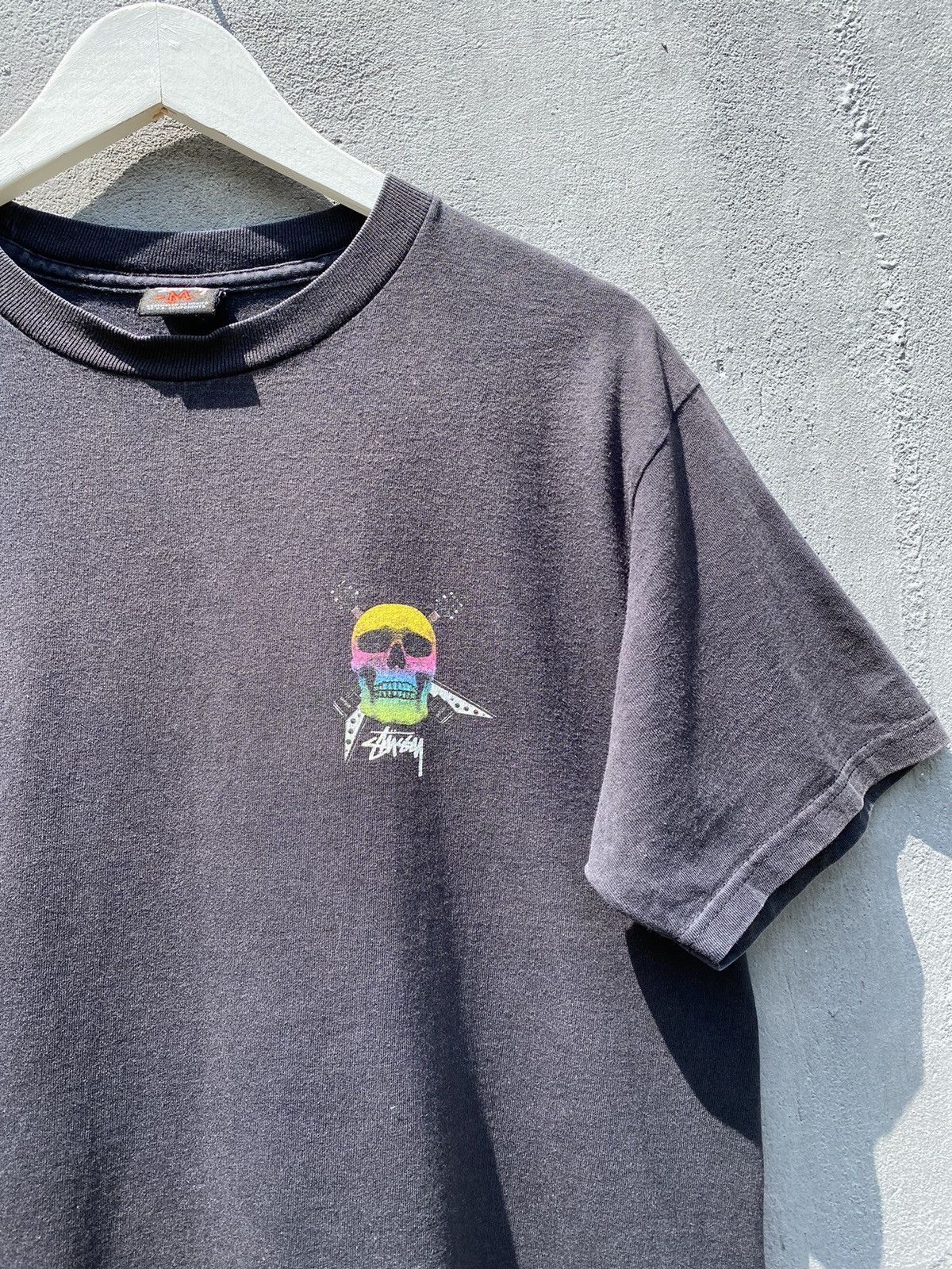 Stussy ULTRA RARE❗️STUSSY GRADIENT SKULL T SHIRT Size US M / EU 48-50 / 2 - 5 Thumbnail