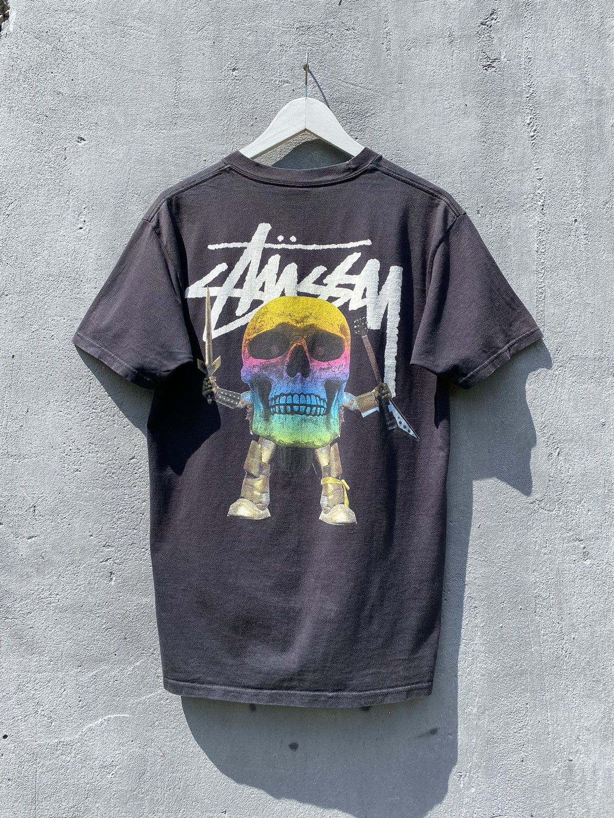 Stussy ULTRA RARE❗️STUSSY GRADIENT SKULL T SHIRT Size US M / EU 48-50 / 2 - 1 Thumbnail