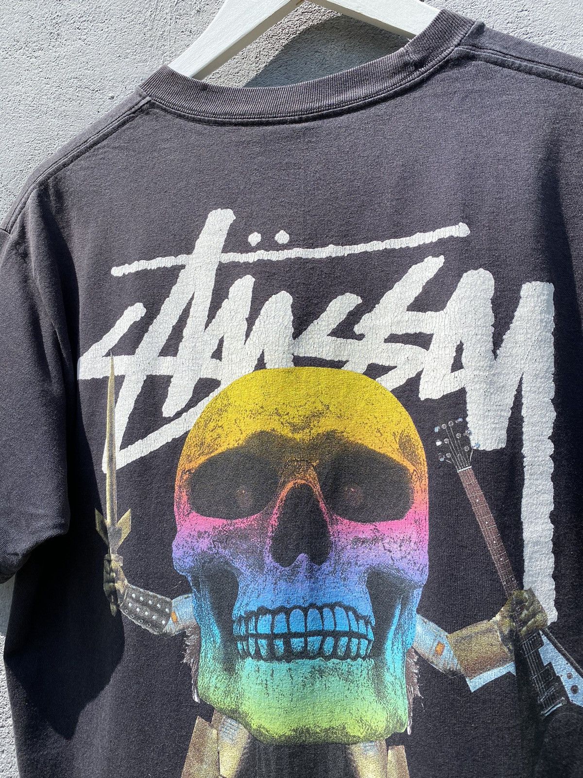 Stussy ULTRA RARE❗️STUSSY GRADIENT SKULL T SHIRT Size US M / EU 48-50 / 2 - 3 Thumbnail