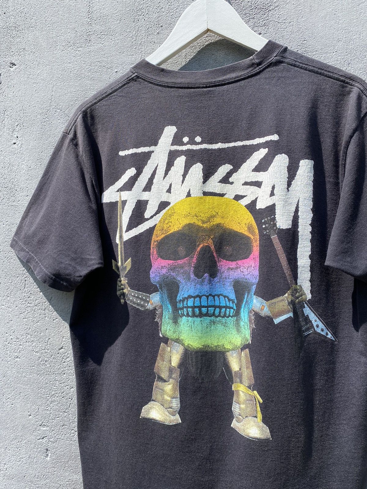 Stussy ULTRA RARE❗️STUSSY GRADIENT SKULL T SHIRT Size US M / EU 48-50 / 2 - 2 Thumbnail