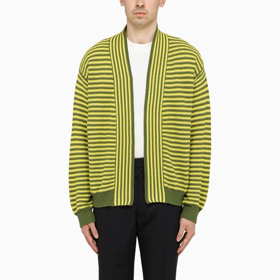 o1d2blof0523 Cardigan in Green/yellow