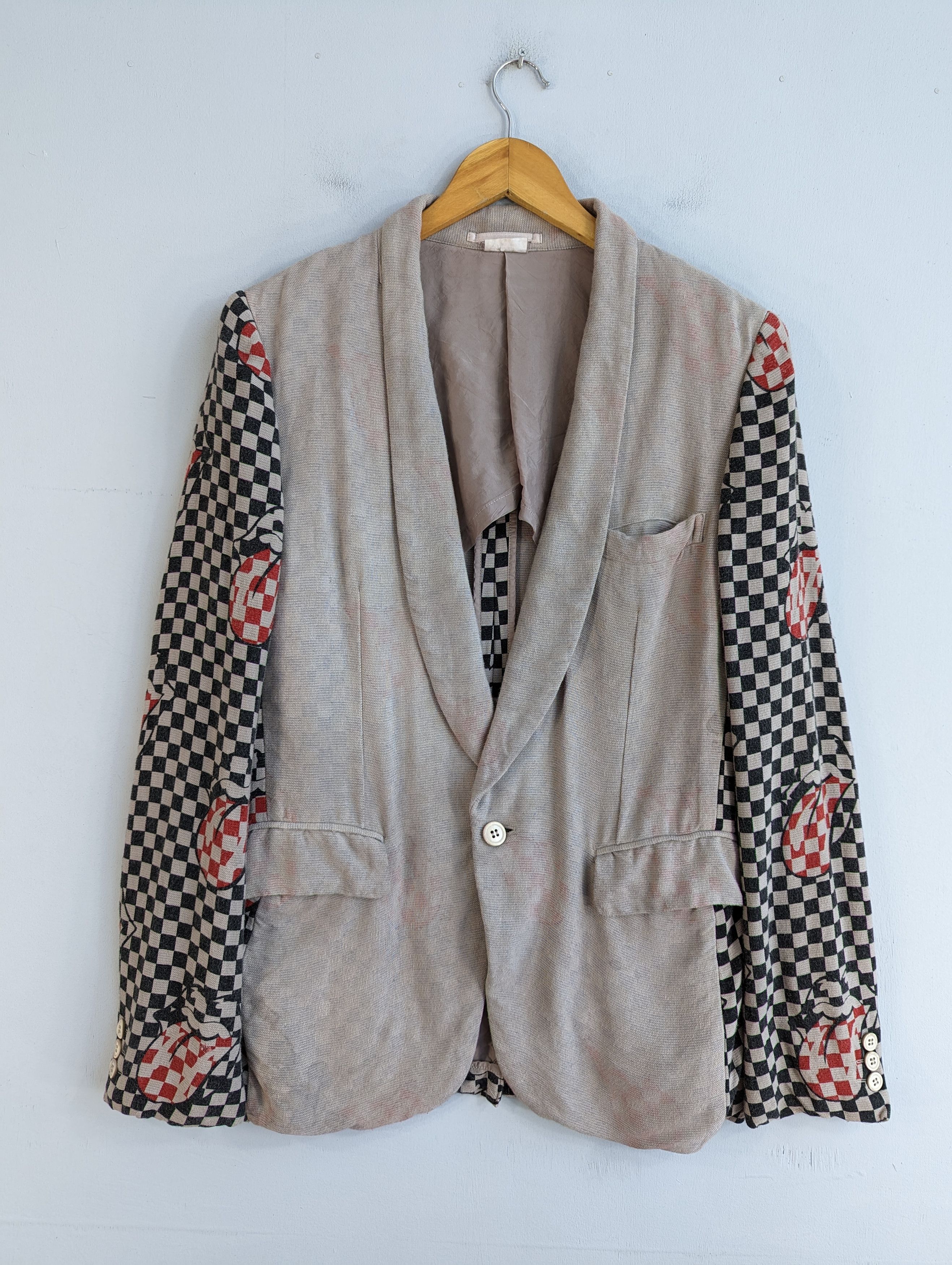 Comme des Garcons Homme AD2005 Comme Des Garcons X Rolling Stones Blazer Jacket Size US S / EU 44-46 / 1 - 1 Thumbnail