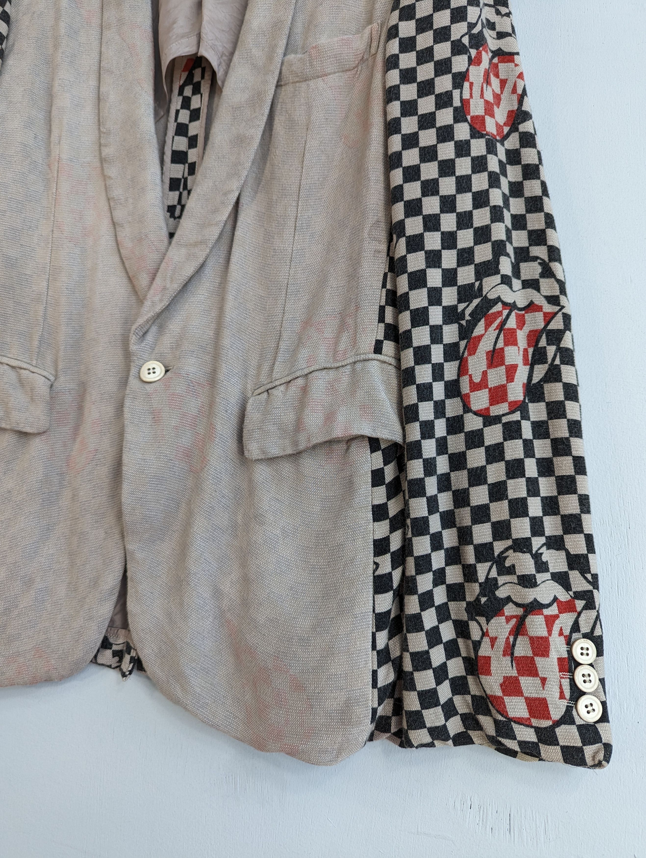 Comme des Garcons Homme AD2005 Comme Des Garcons X Rolling Stones Blazer Jacket Size US S / EU 44-46 / 1 - 7 Thumbnail