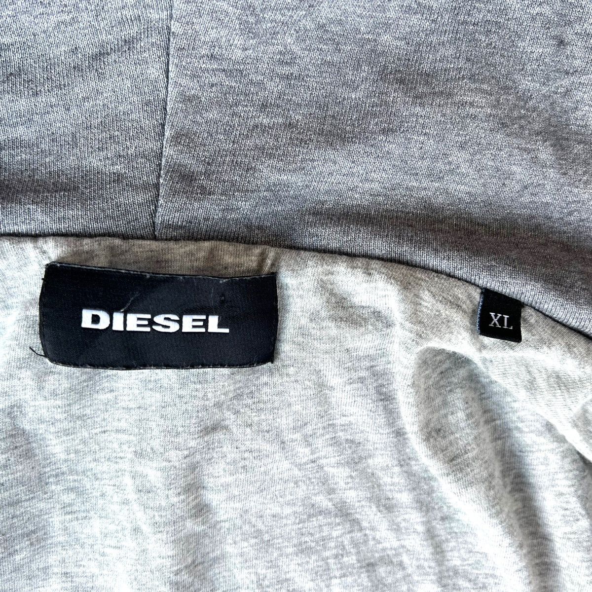 Diesel RARE DIESEL DISTRESSED DENIM SLEEVES HOODIE Size US XL / EU 56 / 4 - 16 Thumbnail